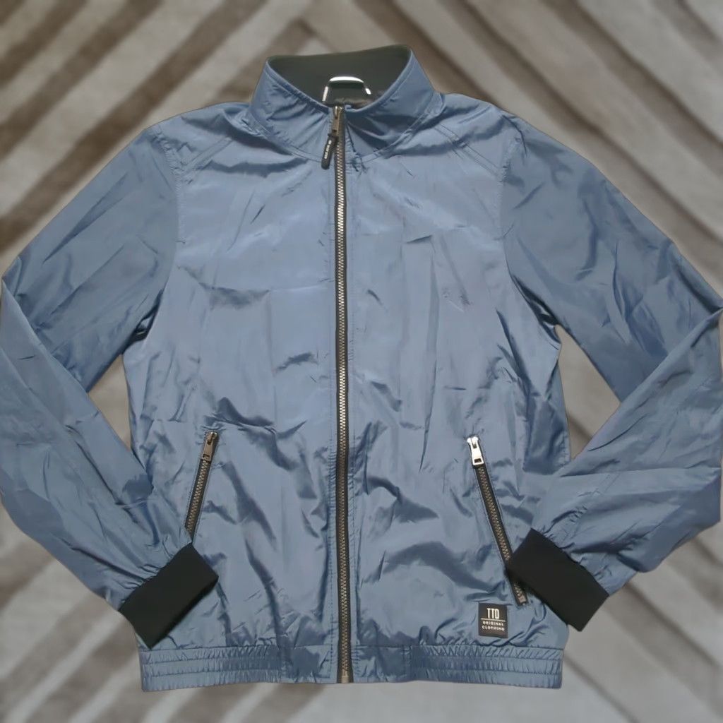 Tom Tailor Tom Tailor Denim Mens Blue Lightweight Bomber Jacket Windbreaker Small EUC Size US S / EU 44-46 / 1 - 1 Thumbnail