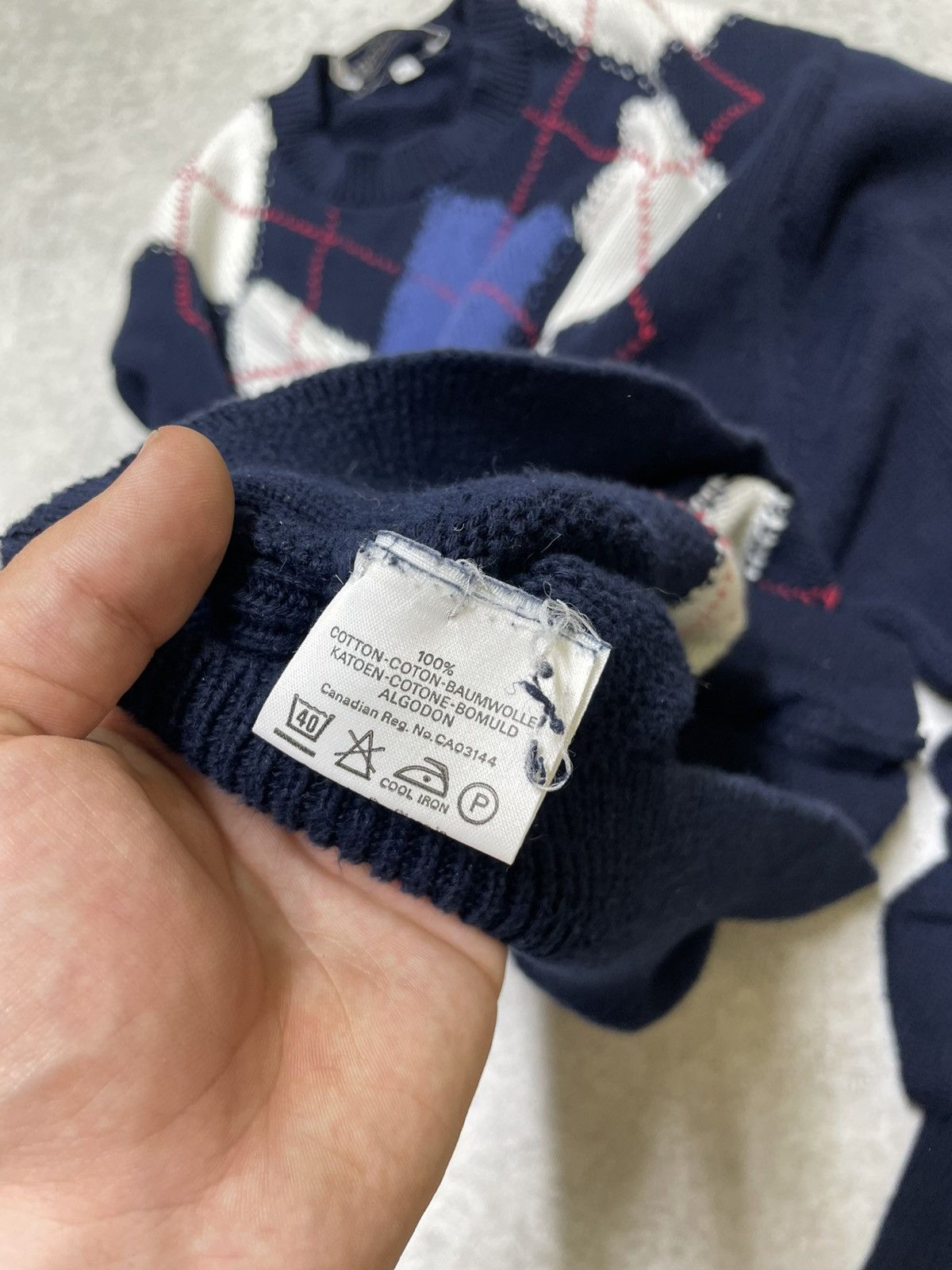 Burberry Vintage Burberry Wool Sweater – Faded Heritage Classic Size US L / EU 52-54 / 3 - 11 Thumbnail