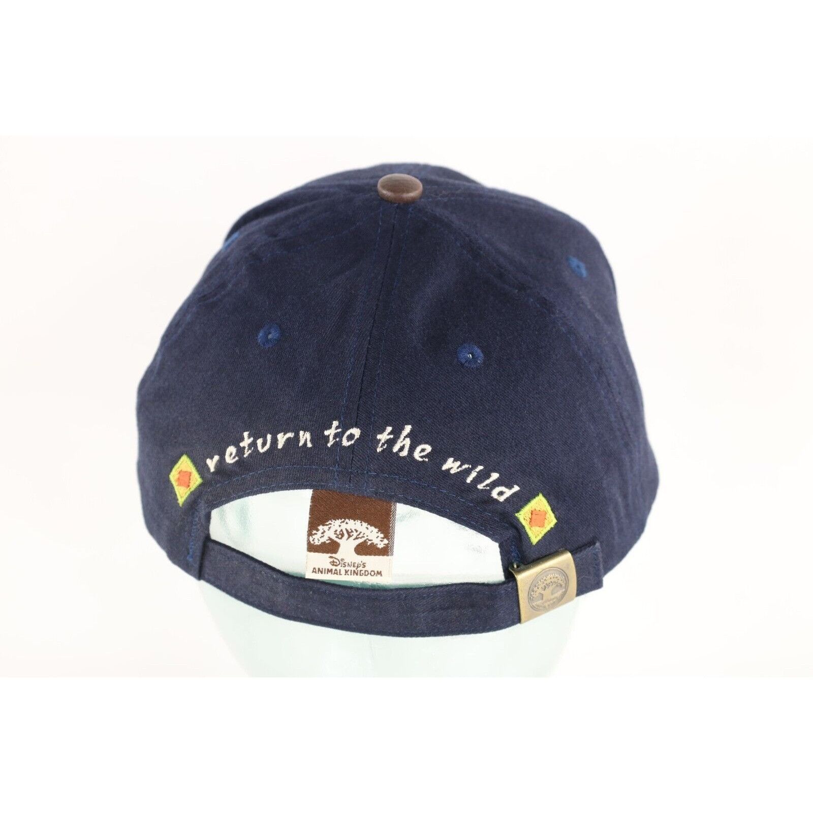 Disney × Vintage Vintage 90s Disney Animal Kingdom Leather Trim Hat Size ONE SIZE - 5 Thumbnail