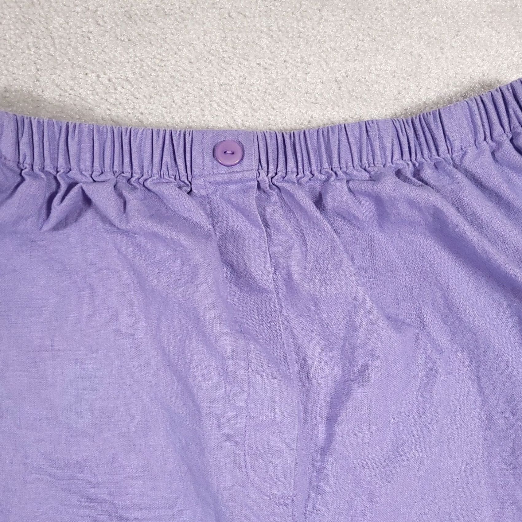 Vintage VINTAGE Premier International Pull-On Pants Women's 20W Blue Cottagecore Linen Blend Pants Women Plus 20W Blue Cottagecore Linen Blend Size 42" / US 20 - 4 Thumbnail