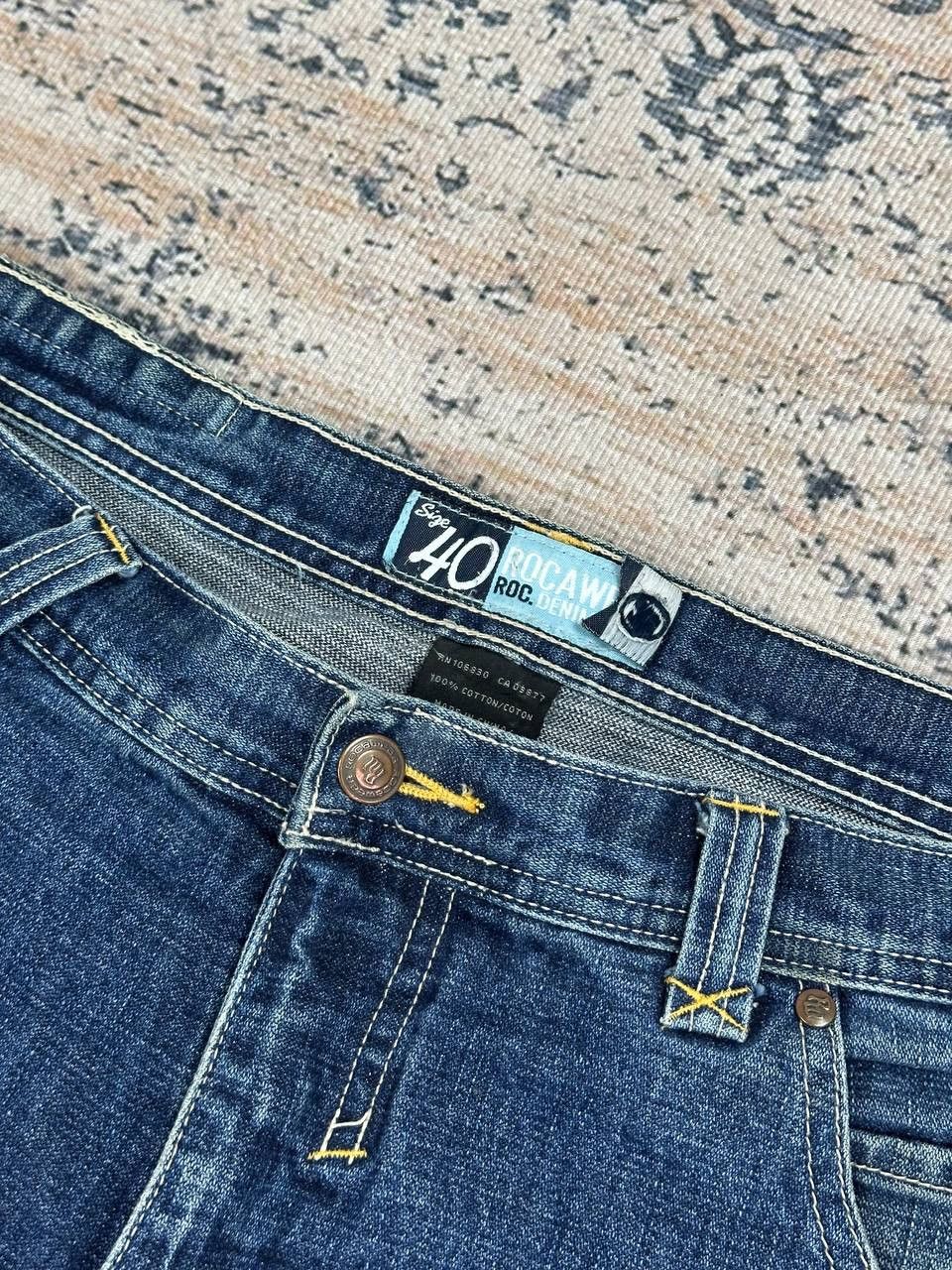 Rocawear × Vintage Vintage Y2K Rocawear Double Knee Rap Jeans Baggy Size US 40 / EU 56 - 8 Thumbnail