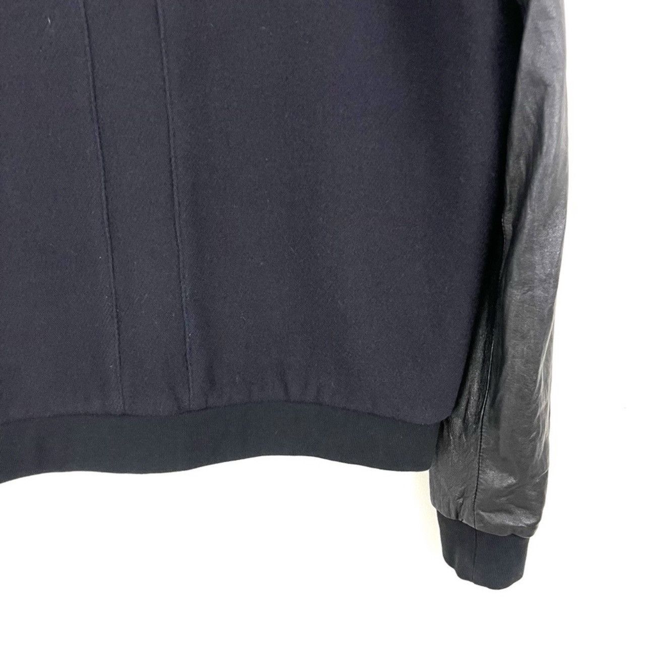 lot78 Lot 78 Designer Bomber Varsity Jacket Wool Cashmere Leather Size US M / EU 48-50 / 2 - 10 Thumbnail