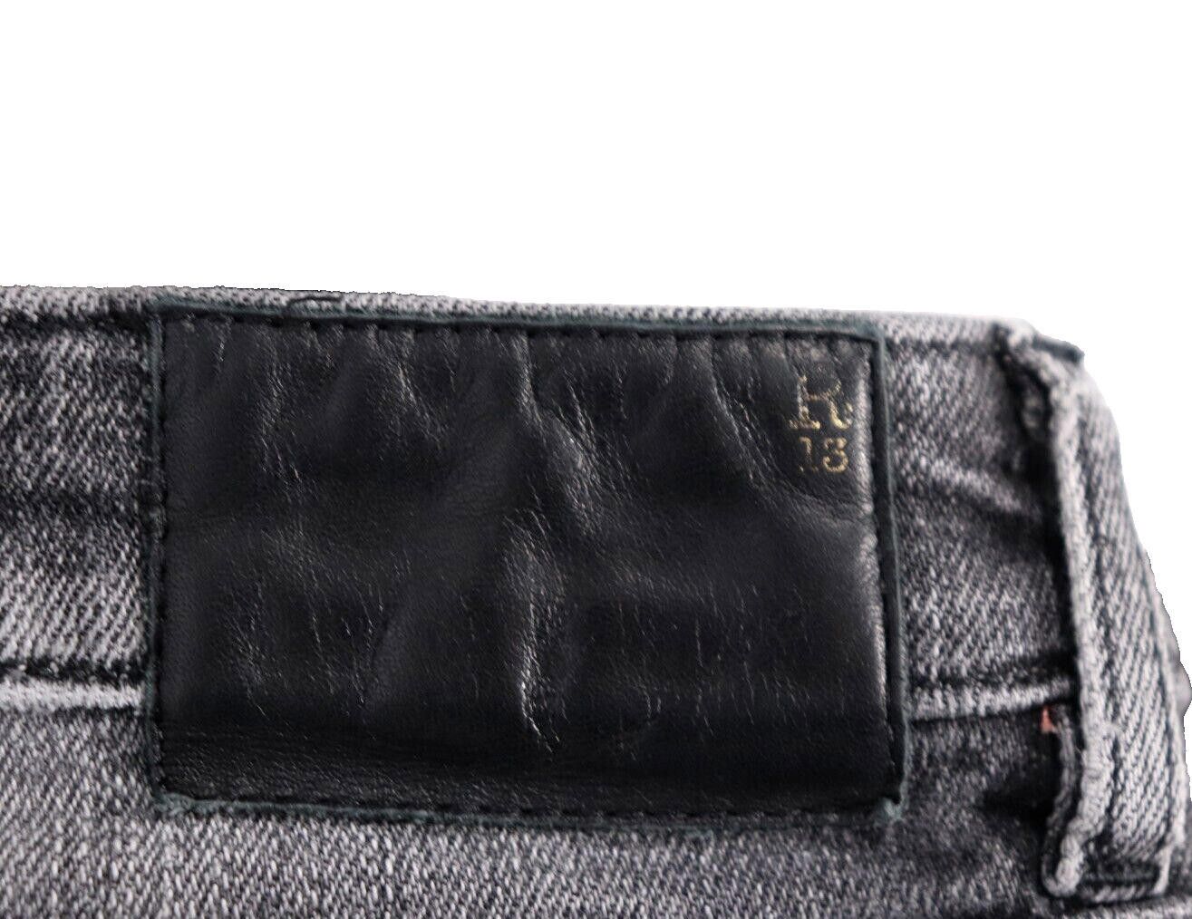 R13 R13 US27 Washed Black Mended Allison Skinny Jeans Distressed Size 27" / US 4 / IT 40 - 7 Thumbnail
