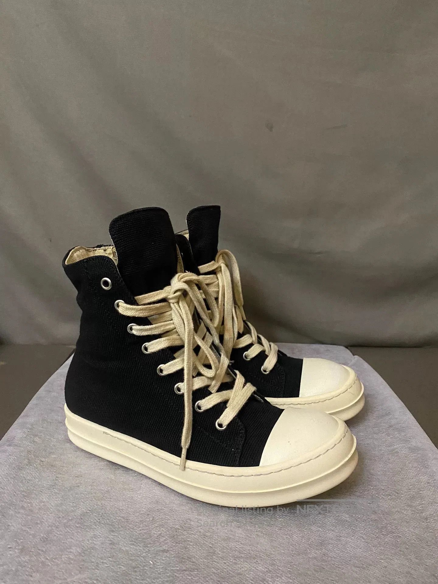 Rick Owens Rick Owens Black Converse Style Sneakers. Size US 6.5 / EU 39-40 - 3 Thumbnail