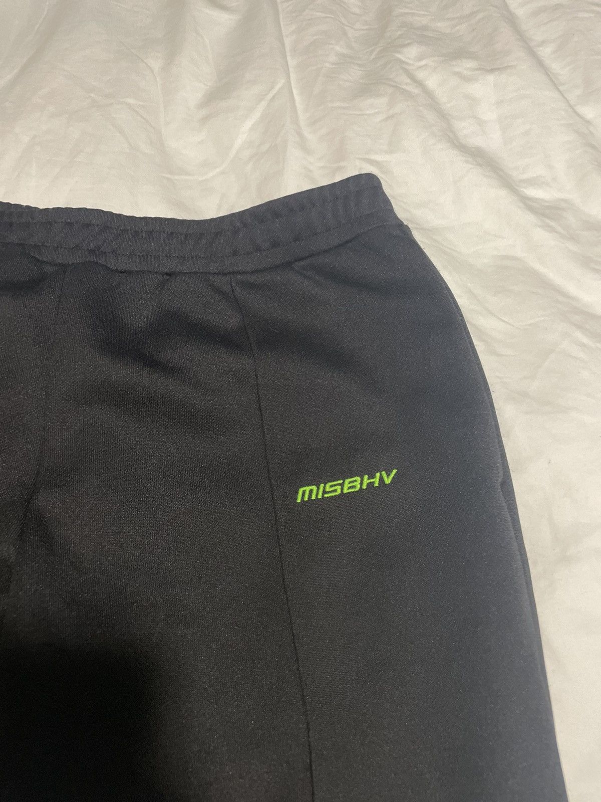 Misbhv MISBHV Black Pleated Track Pants Size US 32 / EU 48 - 2 Thumbnail