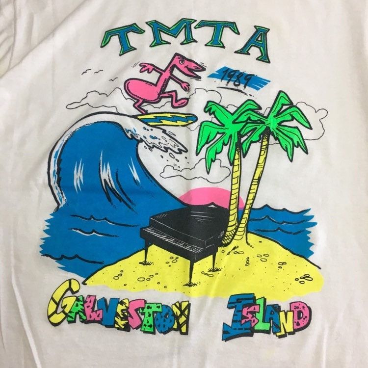 Other 80's TMTA Galveston Island 1989 NEON Piano Bar T Shirt Size US L / EU 52-54 / 3 - 2 Thumbnail
