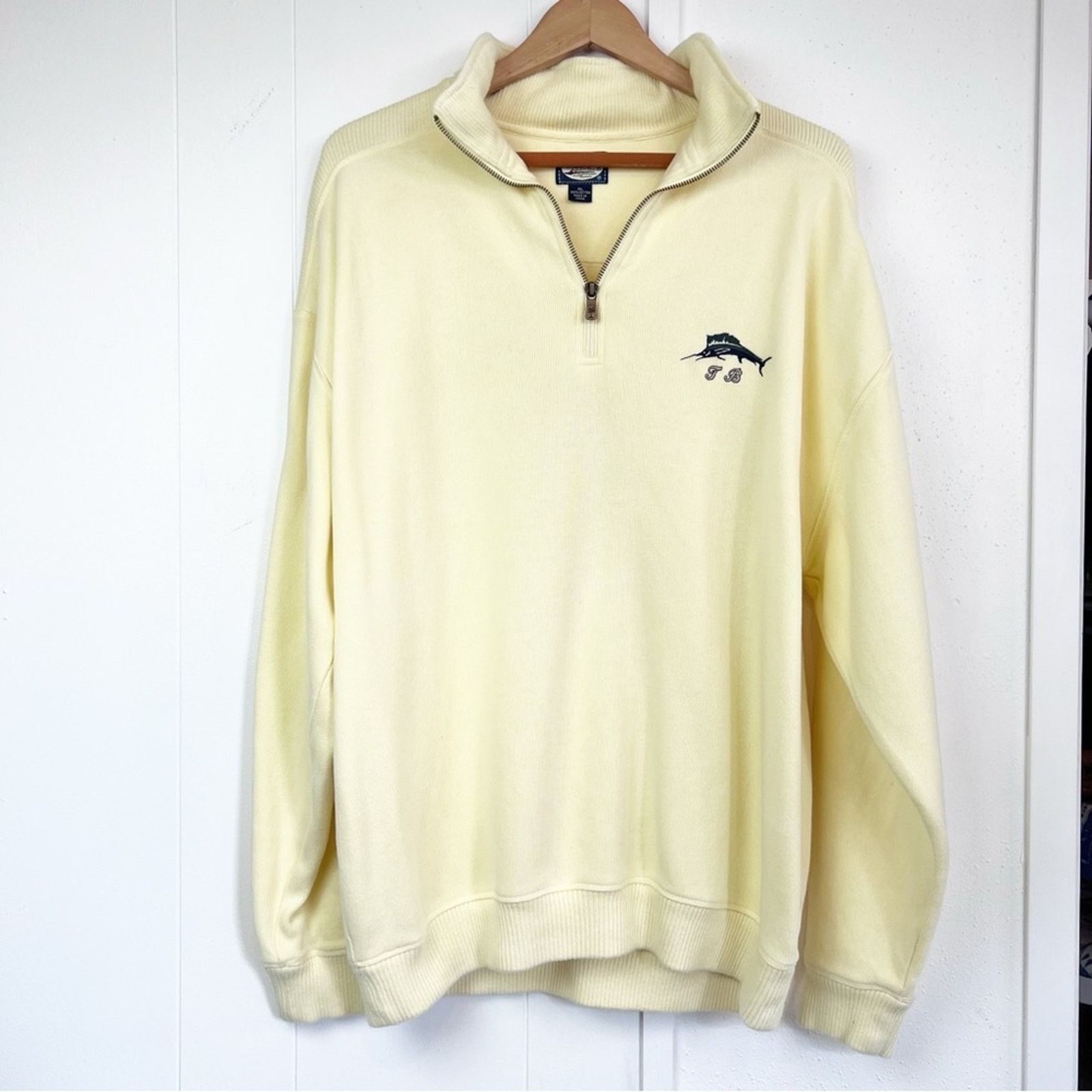 Tommy Bahama Tommy Bahama Yellow Logo Pullover Sweater Men’s Size XL Size US XL / EU 56 / 4 - 3 Thumbnail