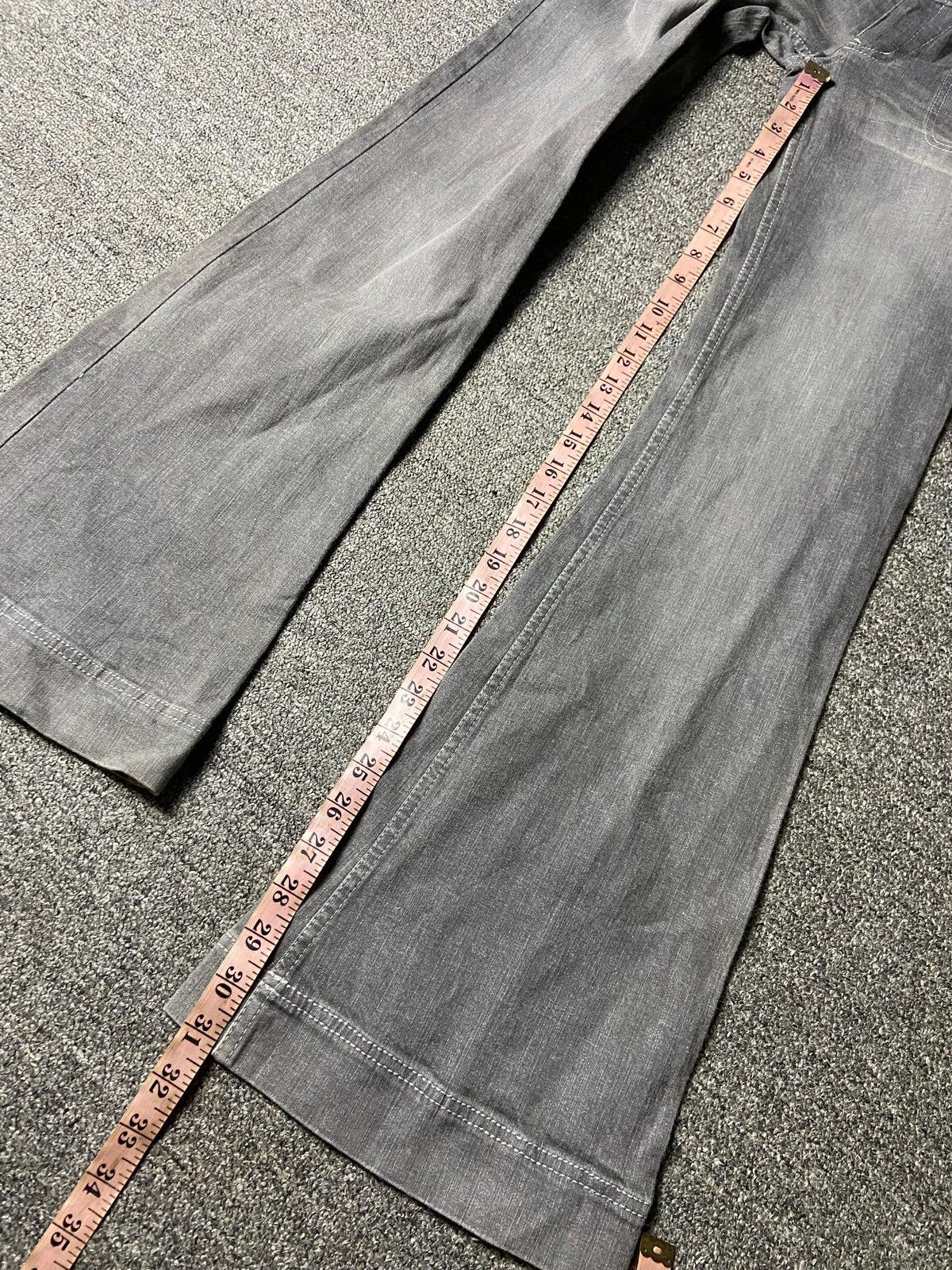 Japanese Brand Rouge Diamant Flare Wide Jeans (161) Size 25" / US 0 / IT 36 - 5 Thumbnail