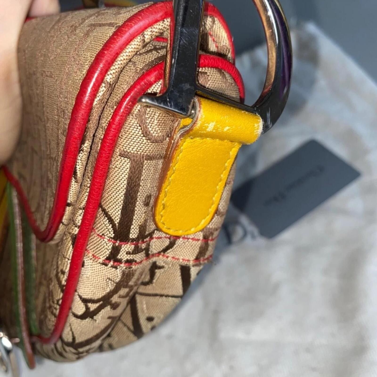 Dior Dior Rasta Saddle Bag - Vintage by John Galliano Size ONE SIZE - 5 Thumbnail