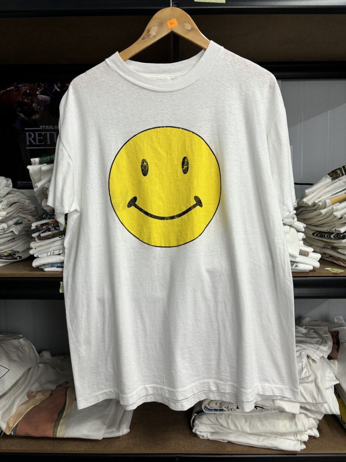 Vintage RARE! Vintage 90’s Smiley Headshot Art Size US XL / EU 56 / 4 - 2 Thumbnail