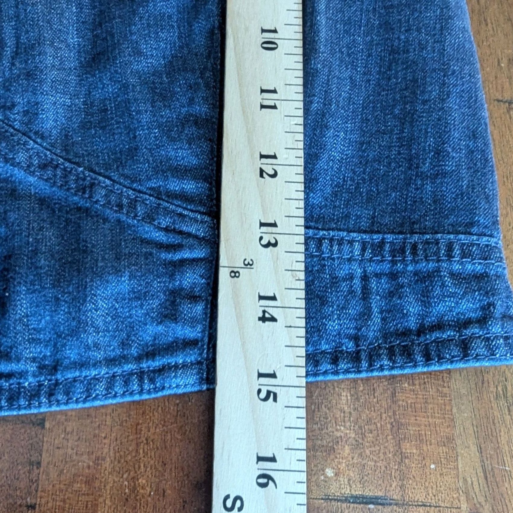 Banana Republic Banana Republic Denim Crop Top Indigo Blue Button Front Back Zip Womens Sz 10 Size L / US 10 / IT 46 - 6 Thumbnail