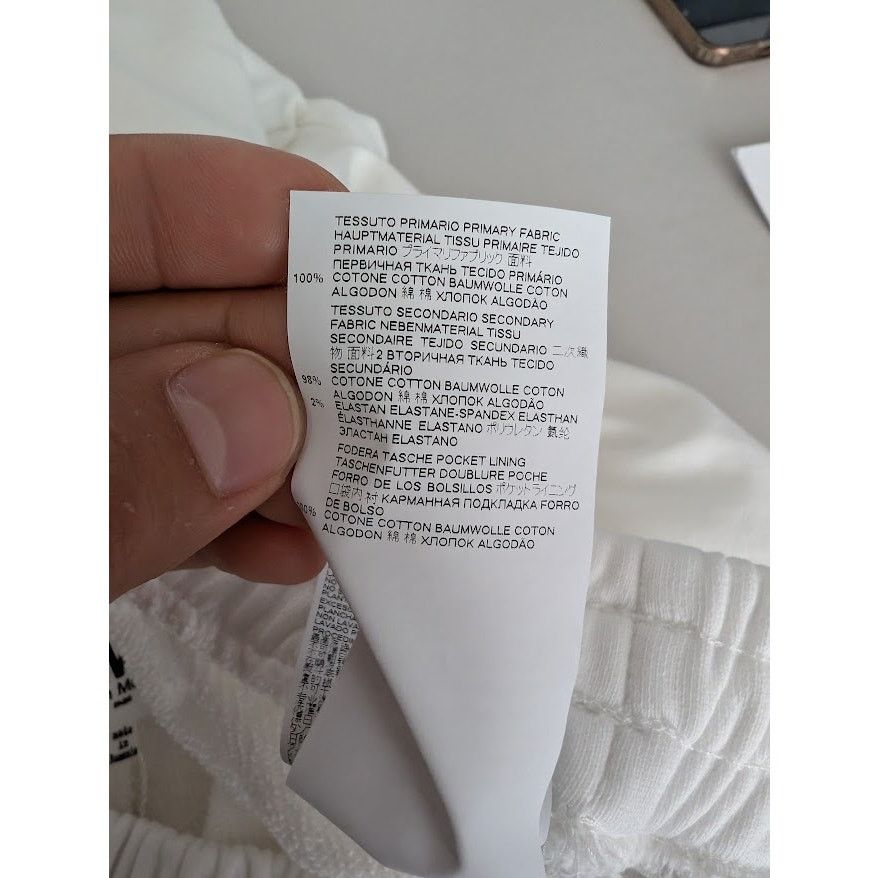 Maison Margiela o1rshd1 Men's /DUP/ MM6 Pants / Sweatpants Short in White Size US 34 / EU 50 - 16 Thumbnail