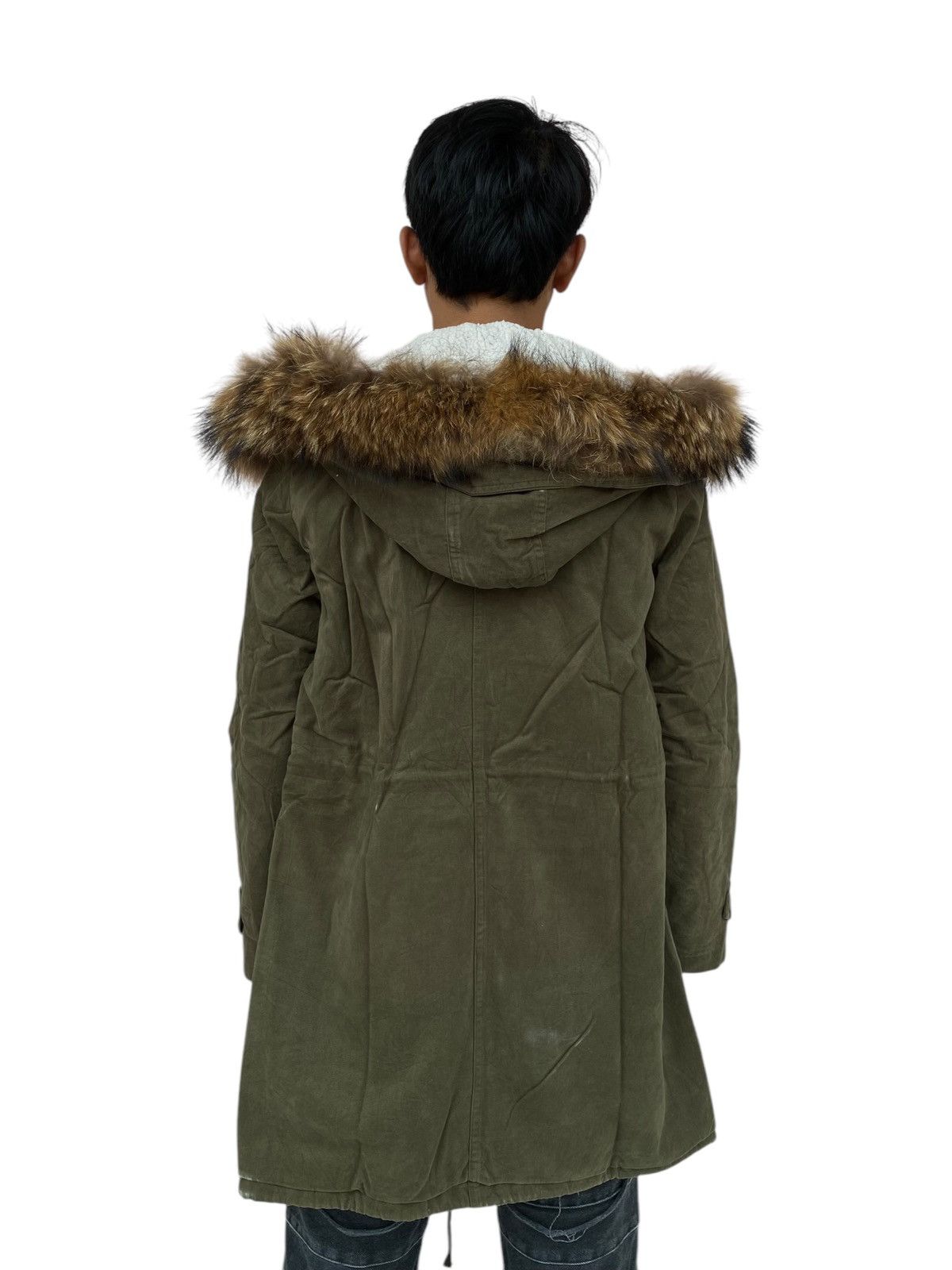 Beauty Beast × Japanese Brand × Tete Homme 2000s Little Berry - Fur Raccoon Hoodie Parka Jacket Size US M / EU 48-50 / 2 - 2 Thumbnail