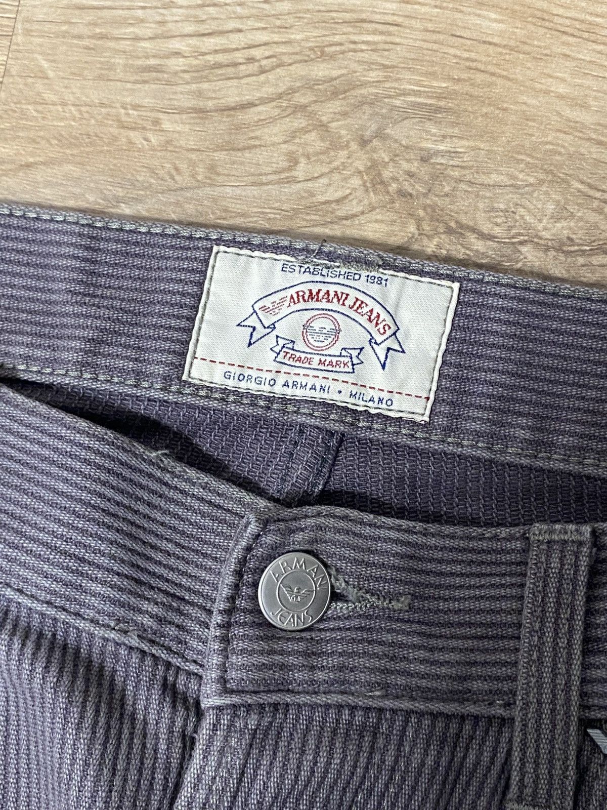 Armani Armani Jeans Corduroy Grey Pants Size: 34 Size US 34 / EU 50 - 9 Thumbnail
