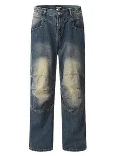 Vintage Vintage Washed Cat Whiskers Street Hip Hop Y2K Jeans Size US 32 / EU 48 - 5 Thumbnail