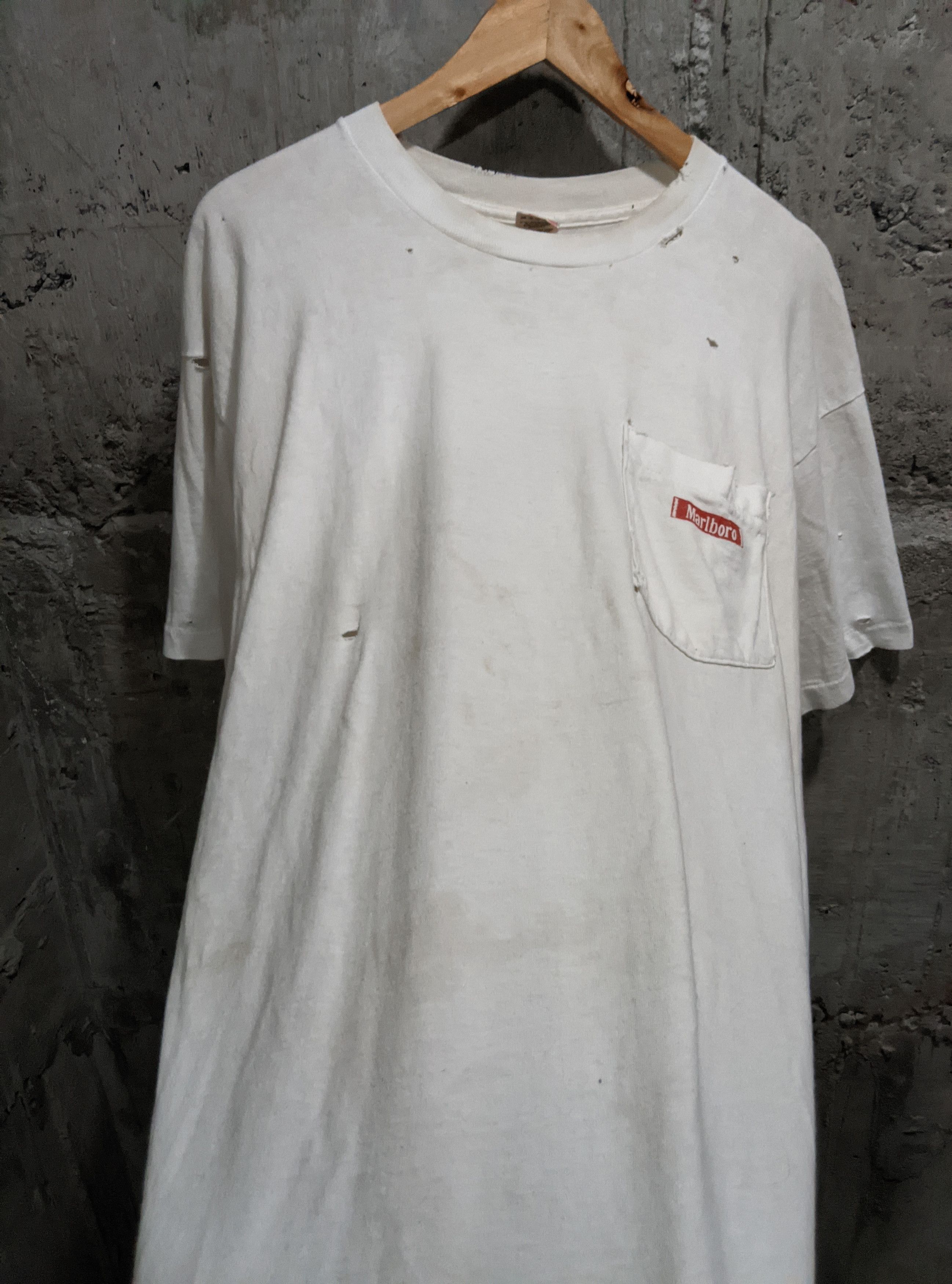 Vintage Vintage 90s thrashed Marlboro distressed dirty faded erd Size US XL / EU 56 / 4 - 3 Thumbnail