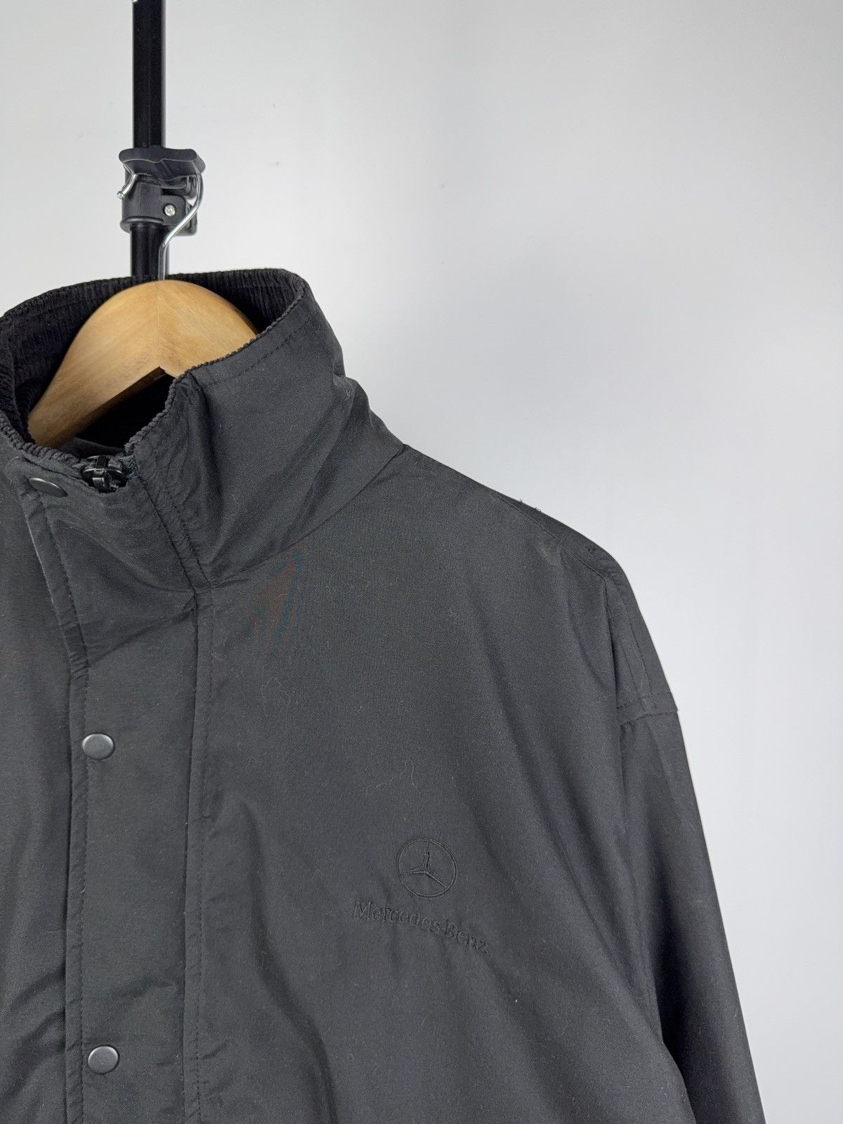 Mercedes-Benz × Vintage Official Mercedes bomber Racing Black F1 Big Logo 90s Rare Size US L / EU 52-54 / 3 - 2 Thumbnail