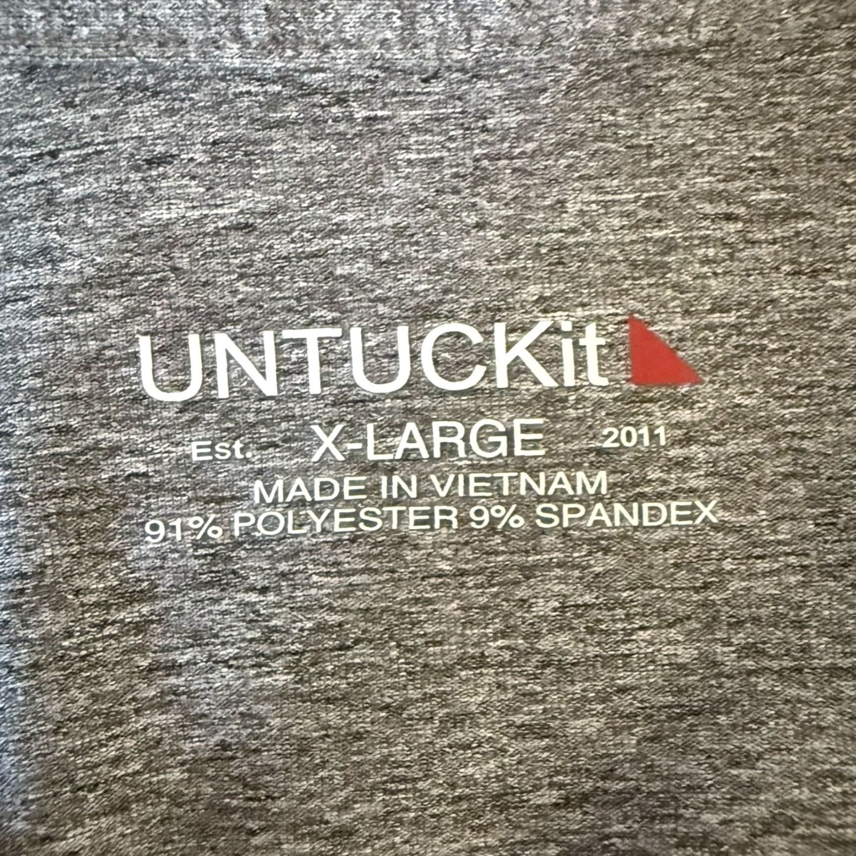 UNTUCKit UNTUCKit Performance Stretch Short-Sleeve Polo Shirt Gray Men's XL Golf Casual Shirt Size US XL / EU 56 / 4 - 7 Thumbnail