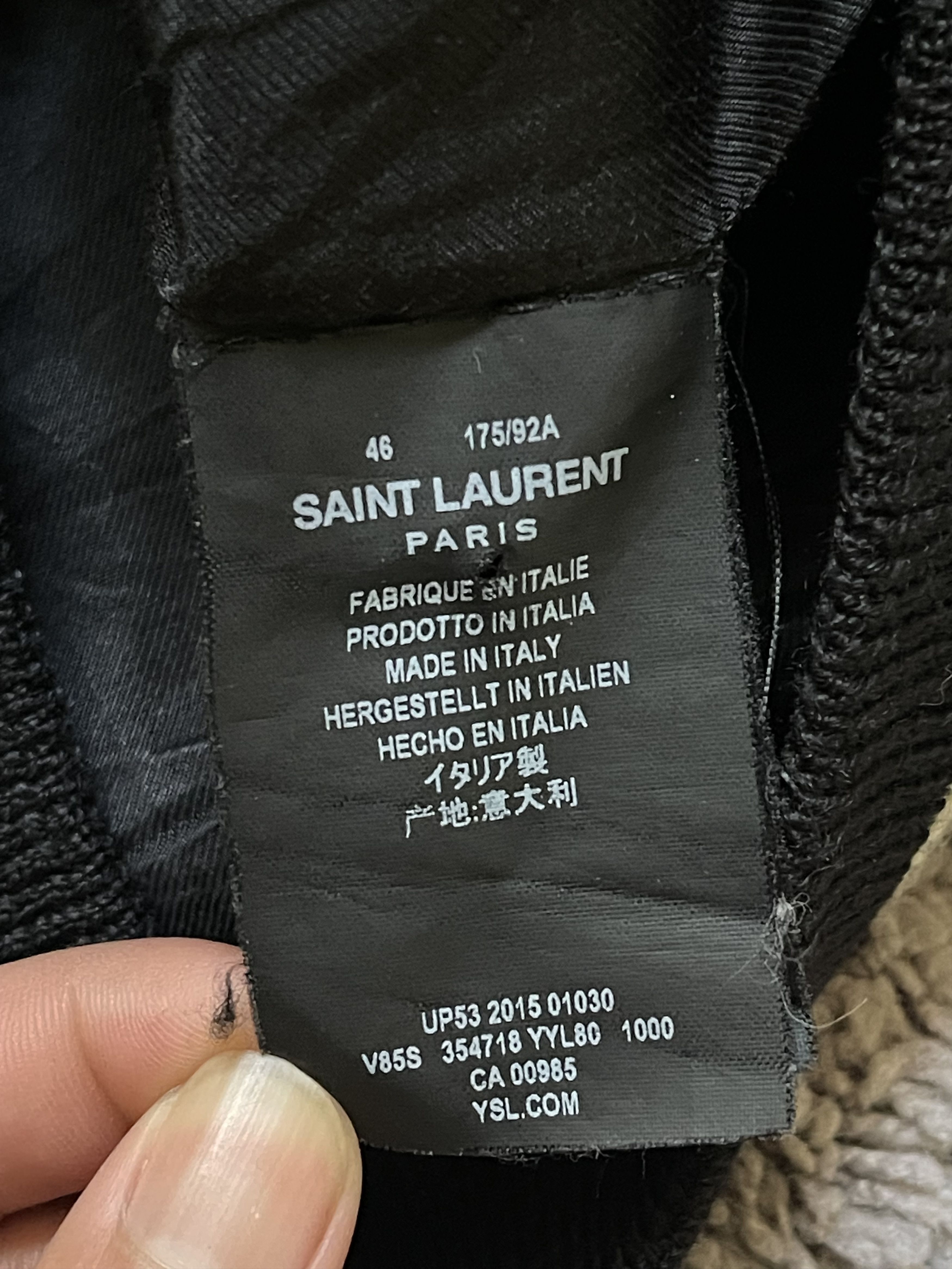 Hedi Slimane Saint Laurent Paris Teddy Jacket Size US S / EU 44-46 / 1 - 4 Thumbnail
