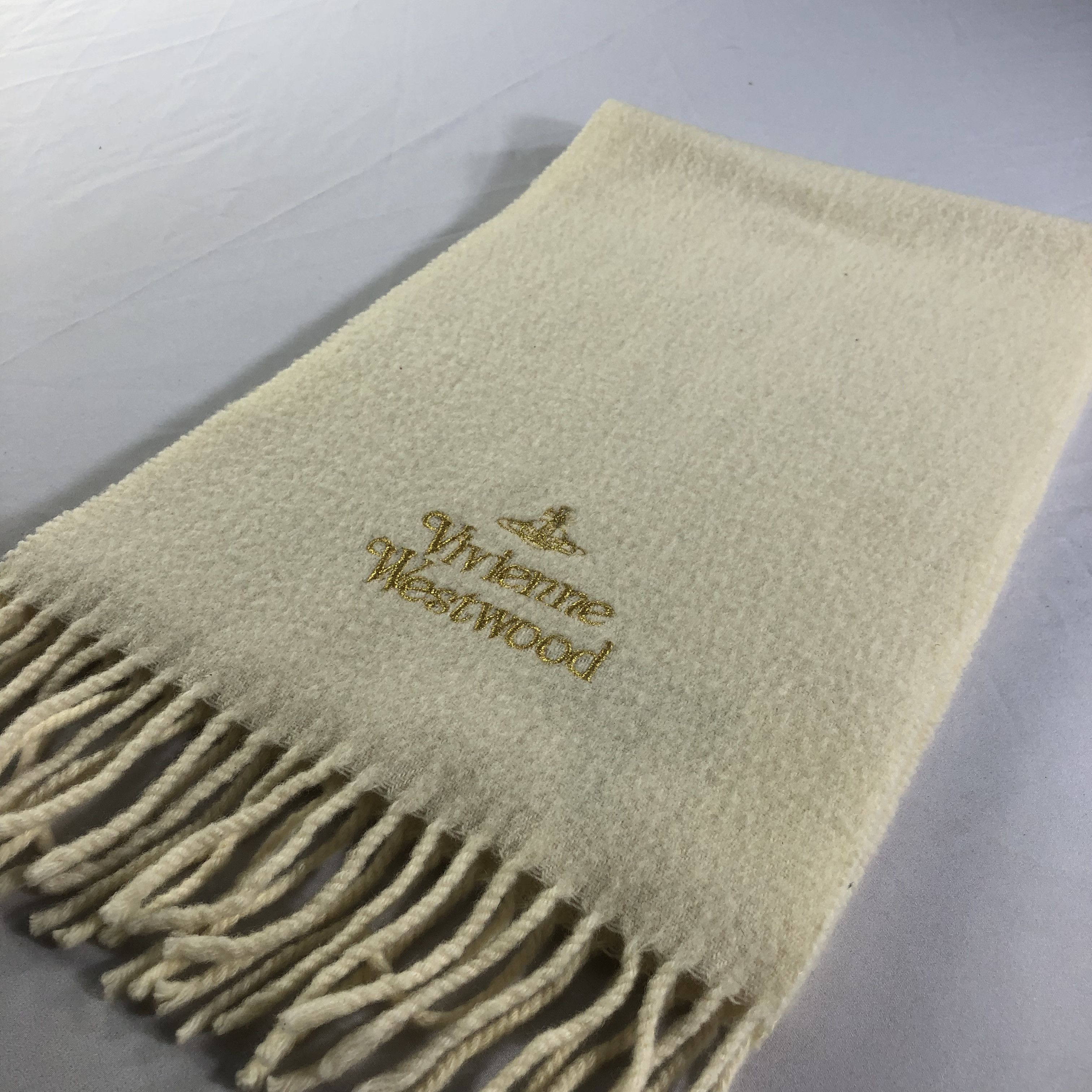 Vivienne Westwood Vivienne Westwood Plain Wool Scarf Muffler V1708 Size ONE SIZE - 2 Thumbnail