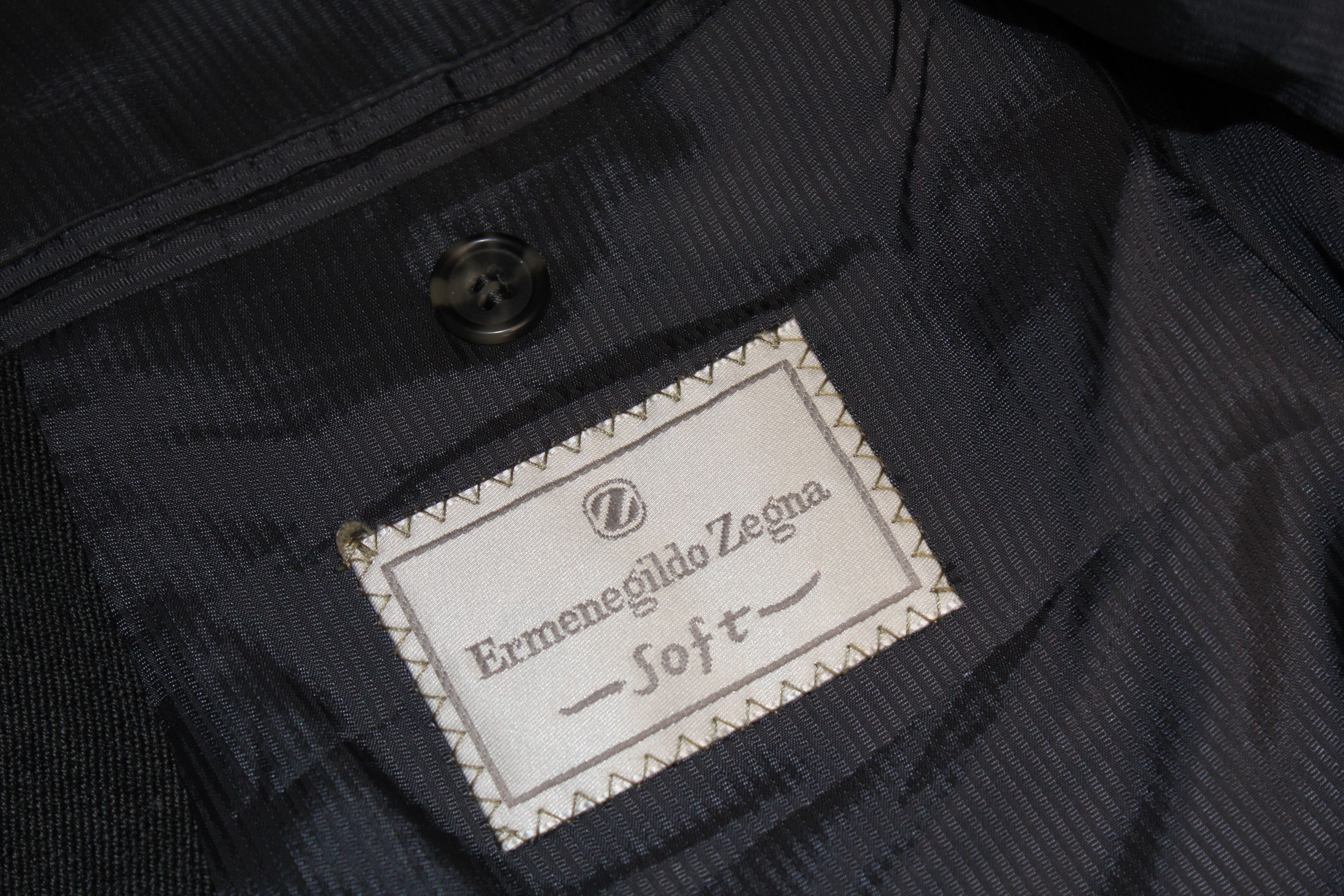 Designer Mens Ermenegildo Zegna Soft Blazer Jacket Size 48 Size US M / EU 48-50 / 2 - 7 Thumbnail