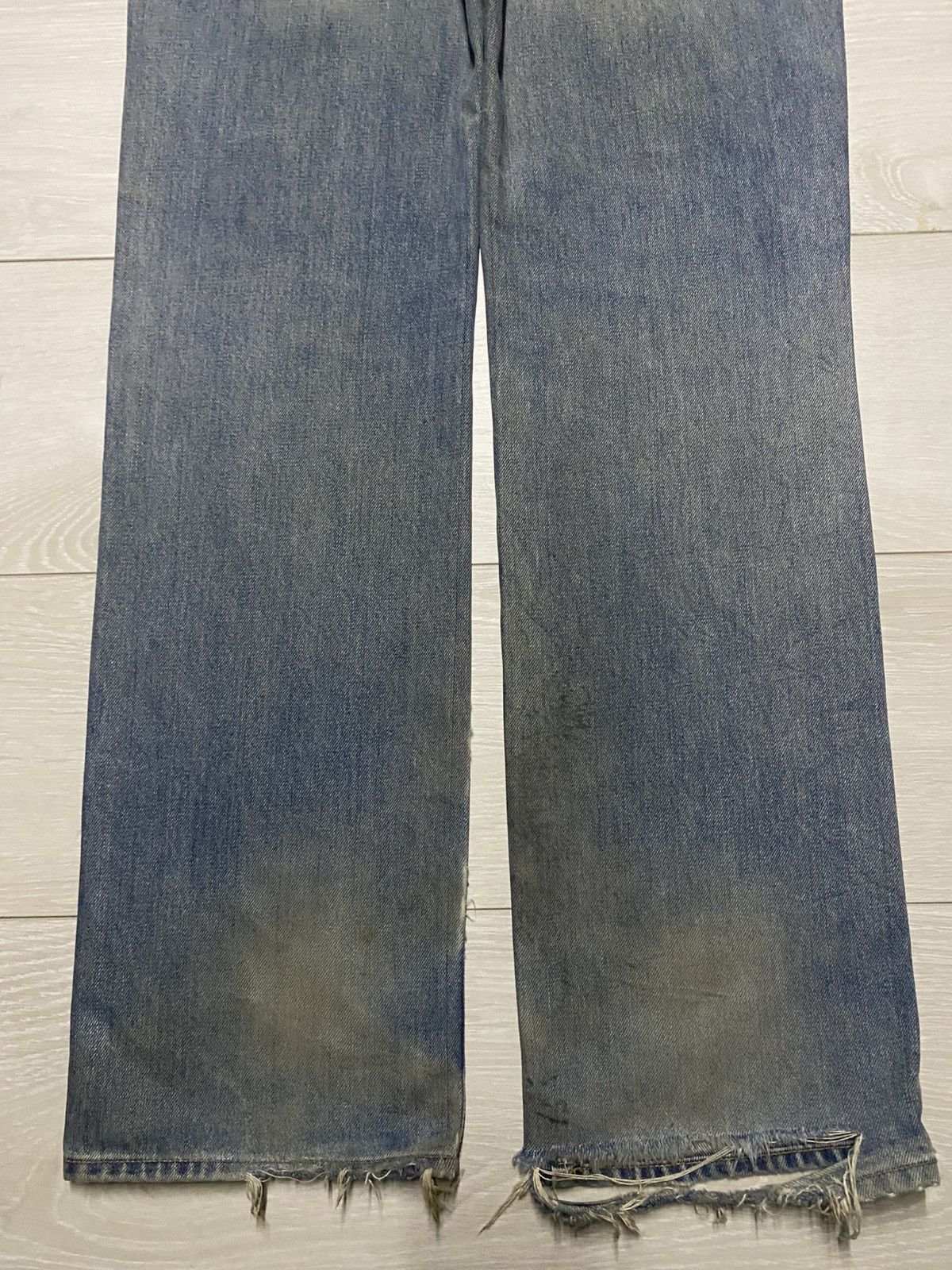 Japanese Brand Vintage GLHeart Mud Wash Distressed Loose Jeans Size US 31 - 6 Thumbnail