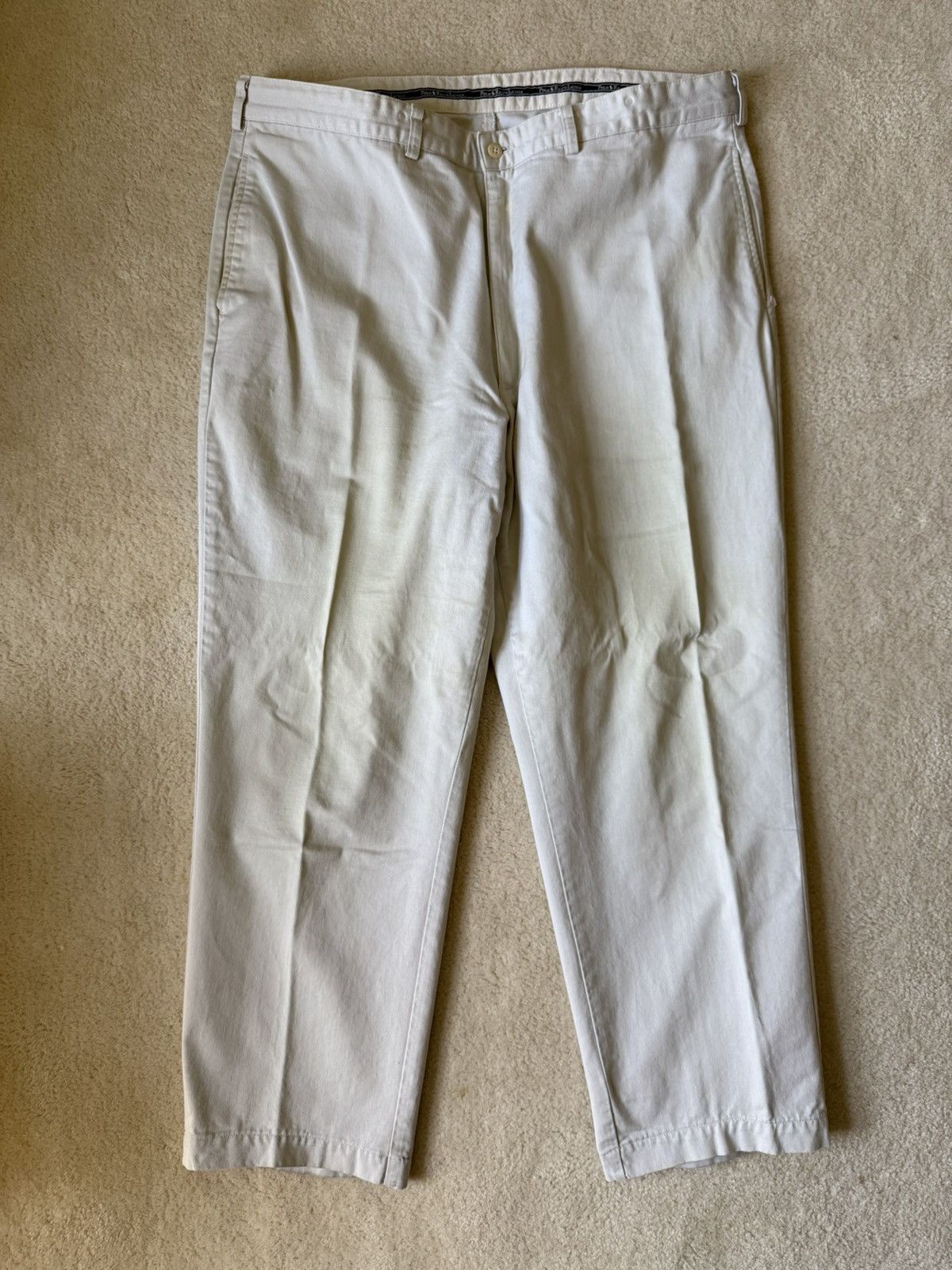 Polo Ralph Lauren Vintage 90s Polo Ralph Lauren Chino Gordon Pants Beige Size US 40 / EU 56 - 2 Thumbnail
