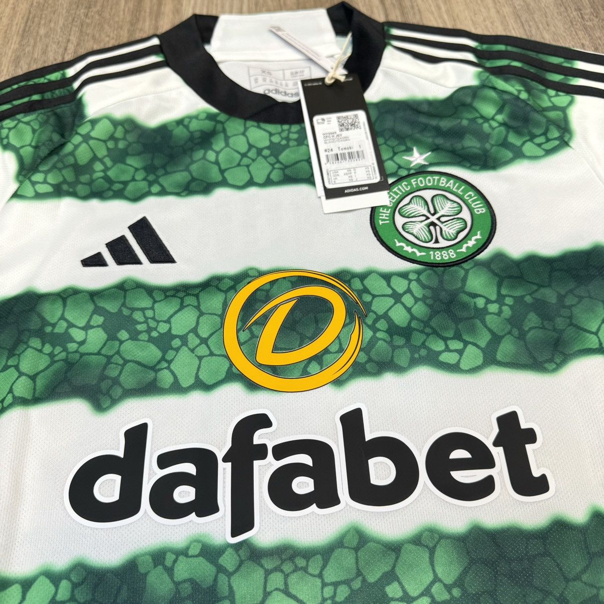 Adidas Celtic 23/24 home shirt #24 Tomoki (Bnwt) Size US XS / EU 42 / 0 - 3 Thumbnail
