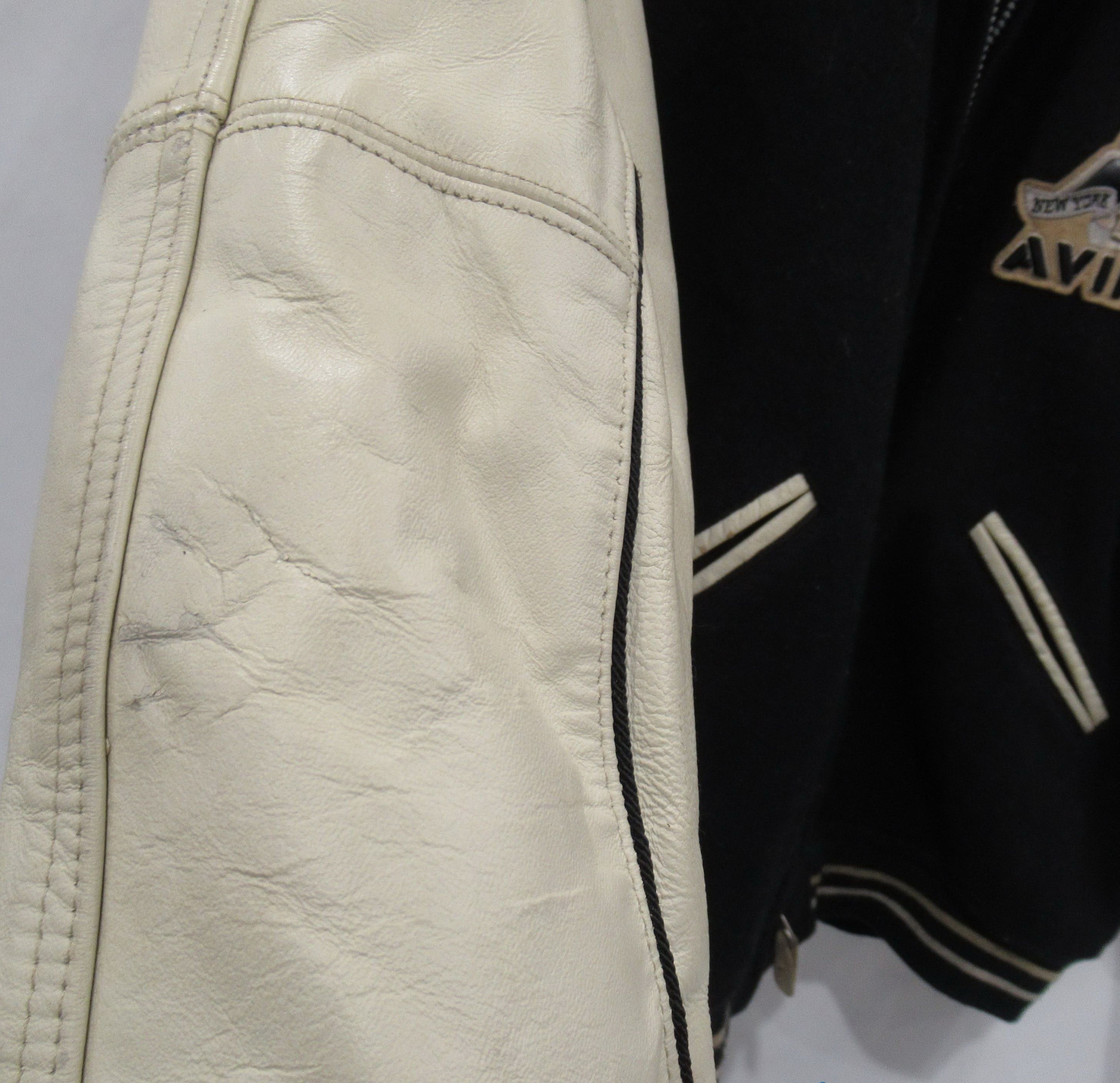 Avirex AVIREX leather jacket wool vintage 90s hip hop 1990s XXL 2XL Size US XXL / EU 58 / 5 - 5 Thumbnail