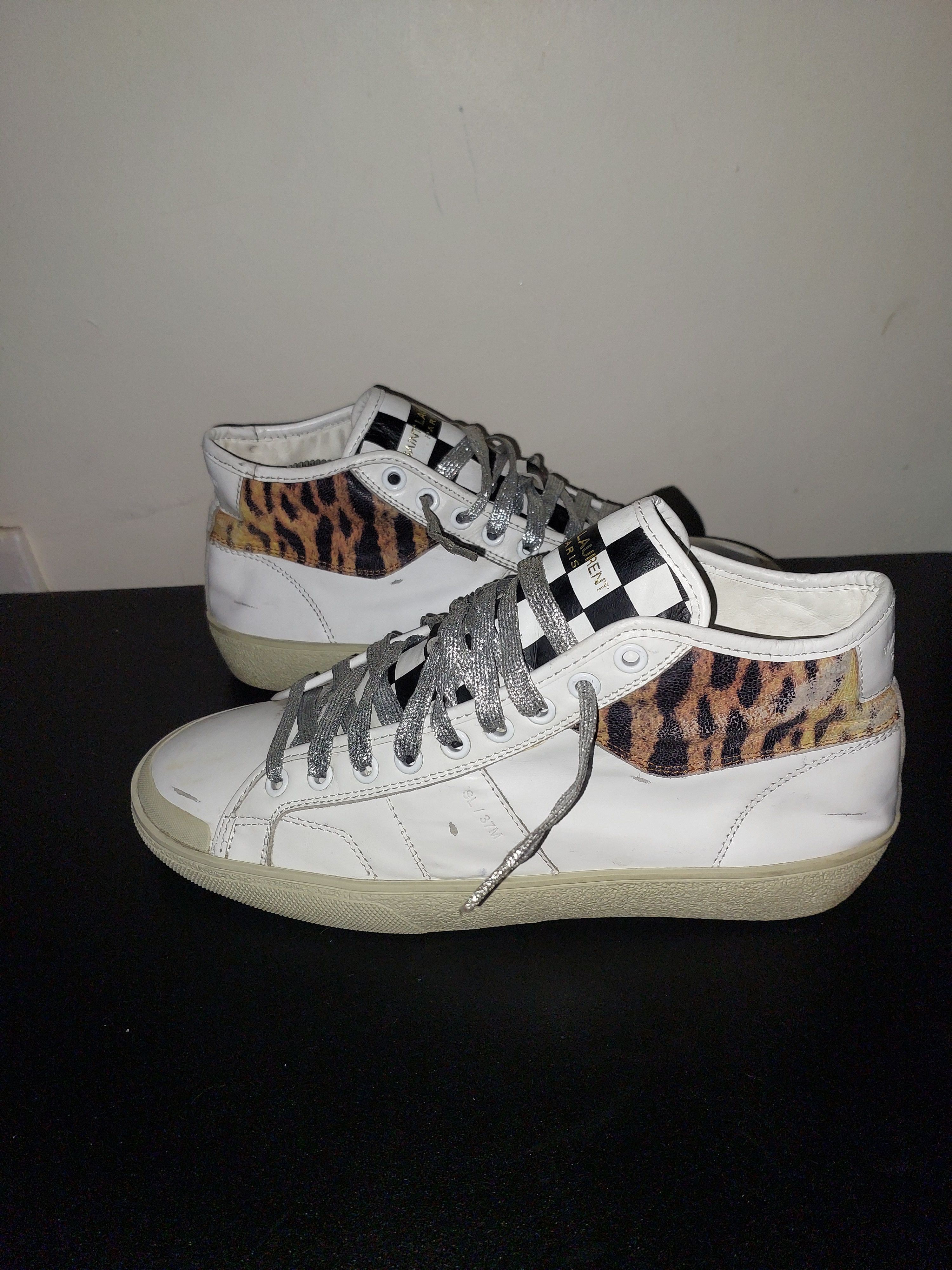 Saint Laurent Paris Hedi Surf Sound SL37 High Canvas sneakers Size US 7 / EU 40 - 4 Thumbnail