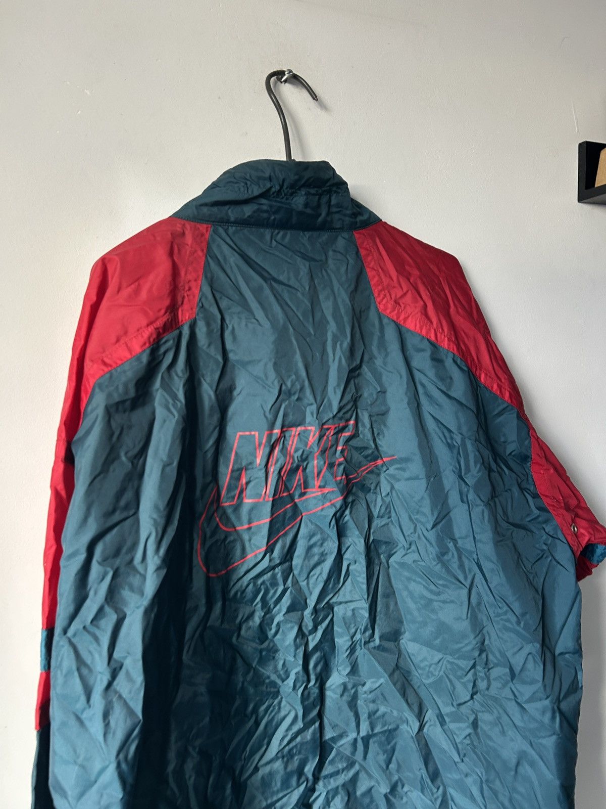 Nike × Vintage Vintage 90s Nike windbreaker Size US XL / EU 56 / 4 - 8 Thumbnail