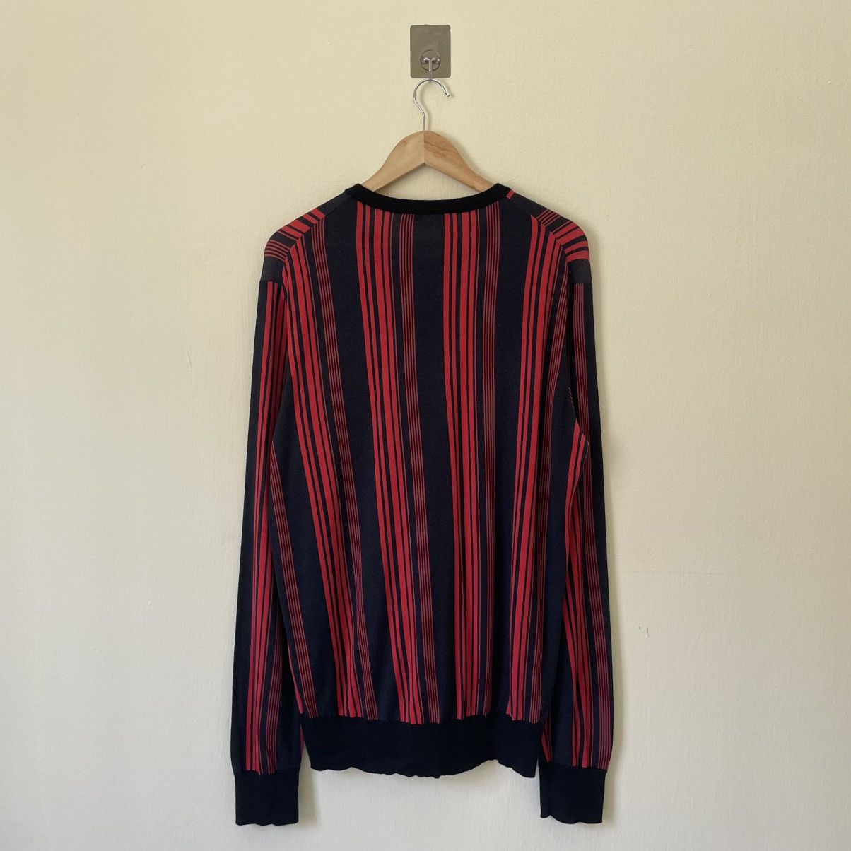Dolce & Gabbana Dolce & Gabbana Striped Cashmere Sweater Size US L / EU 52-54 / 3 - 2 Thumbnail