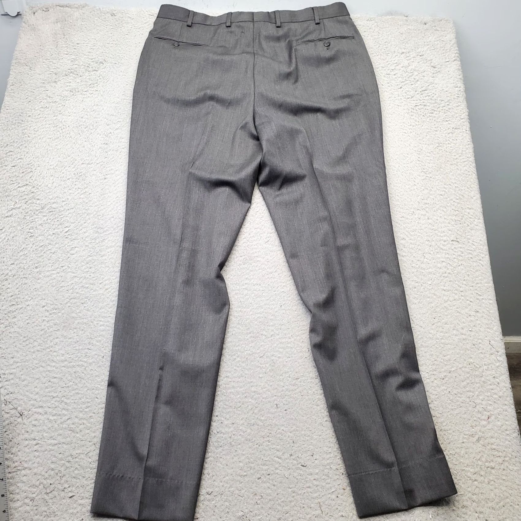Jos. A. Bank Jos. A. Bank Dress Pants Mens 36x32 Charcoal Tailored Fit Formal Straight Leg Shirt Pants Womens? Size US 36 / EU 52 - 2 Thumbnail
