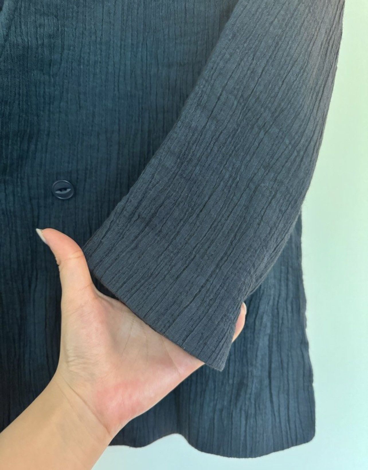 Issey Miyake × Pleats Please Issey Miyake 🔥Vintage 1970’s Issey Miyake pleated Blazer Size 40L - 7 Thumbnail