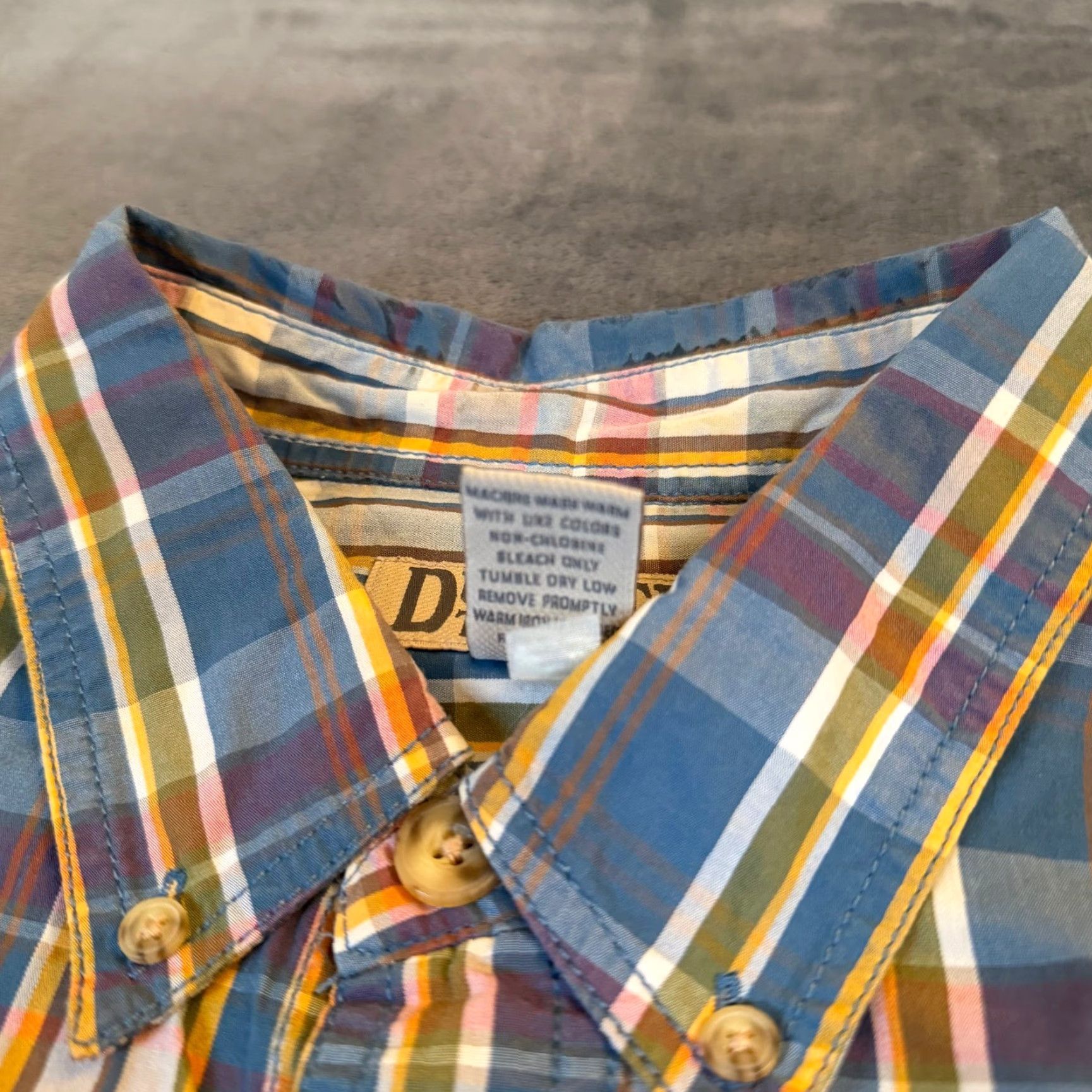 Duluth Trading Company Duluth Trading Co Plaid Button-Down Shirt Mens Large Blue Short Sleeve Cotton Shirt Size US L / EU 52-54 / 3 - 5 Thumbnail