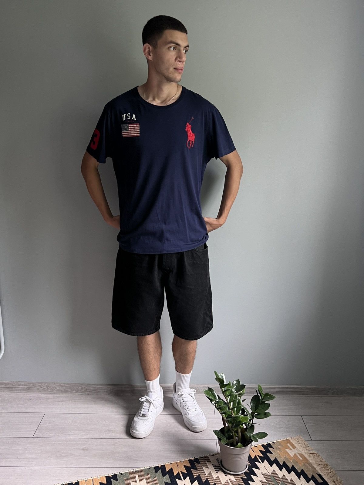 Polo Ralph Lauren × Vintage Polo Ralph Lauren USA #3 T-shirt Size US XL / EU 56 / 4 - 2 Thumbnail