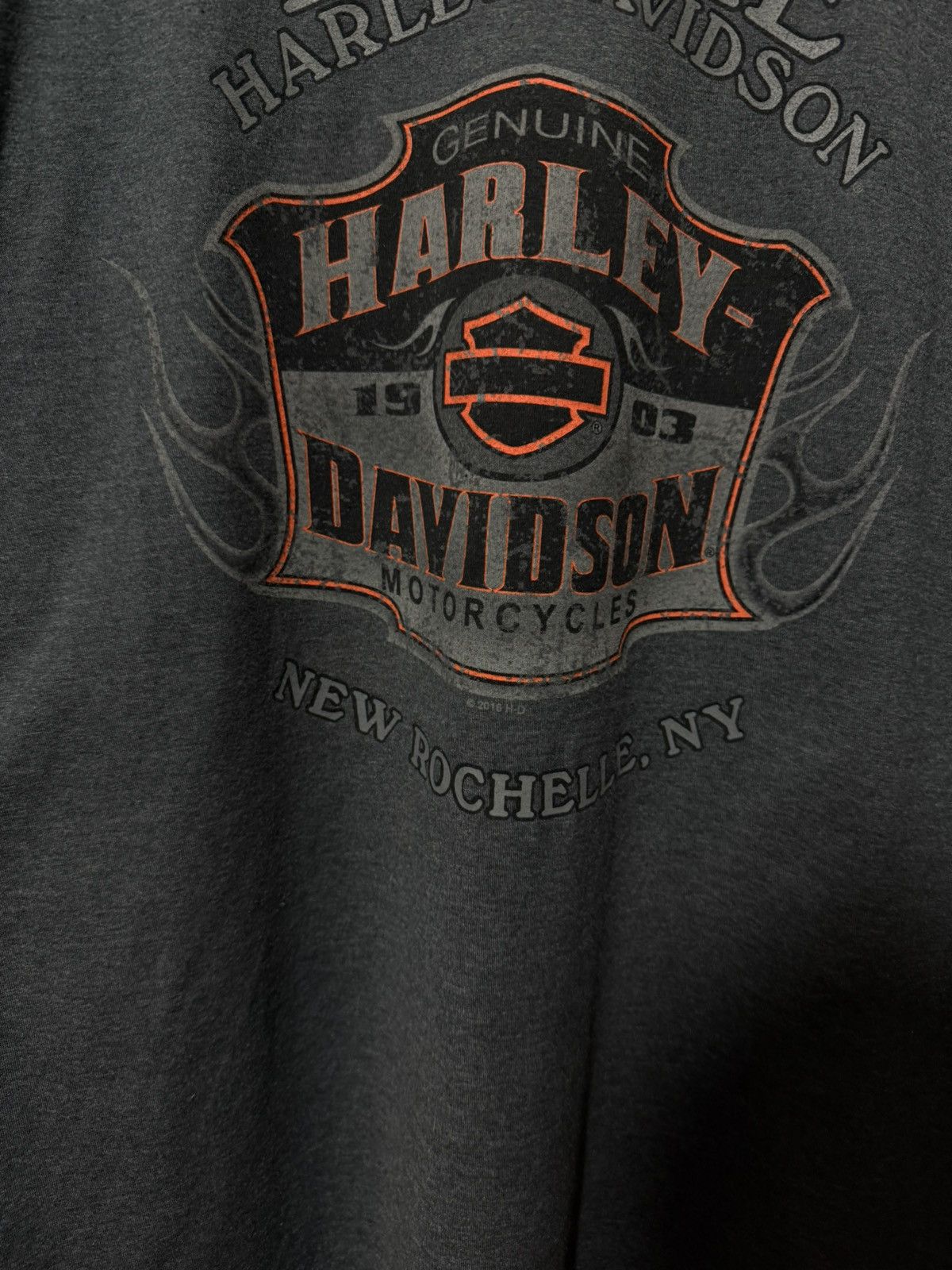 Harley Davidson Vintage 2016 Empire Harley Davidson USA New Rochelle T-Shirt Size US XXL / EU 58 / 5 - 6 Thumbnail