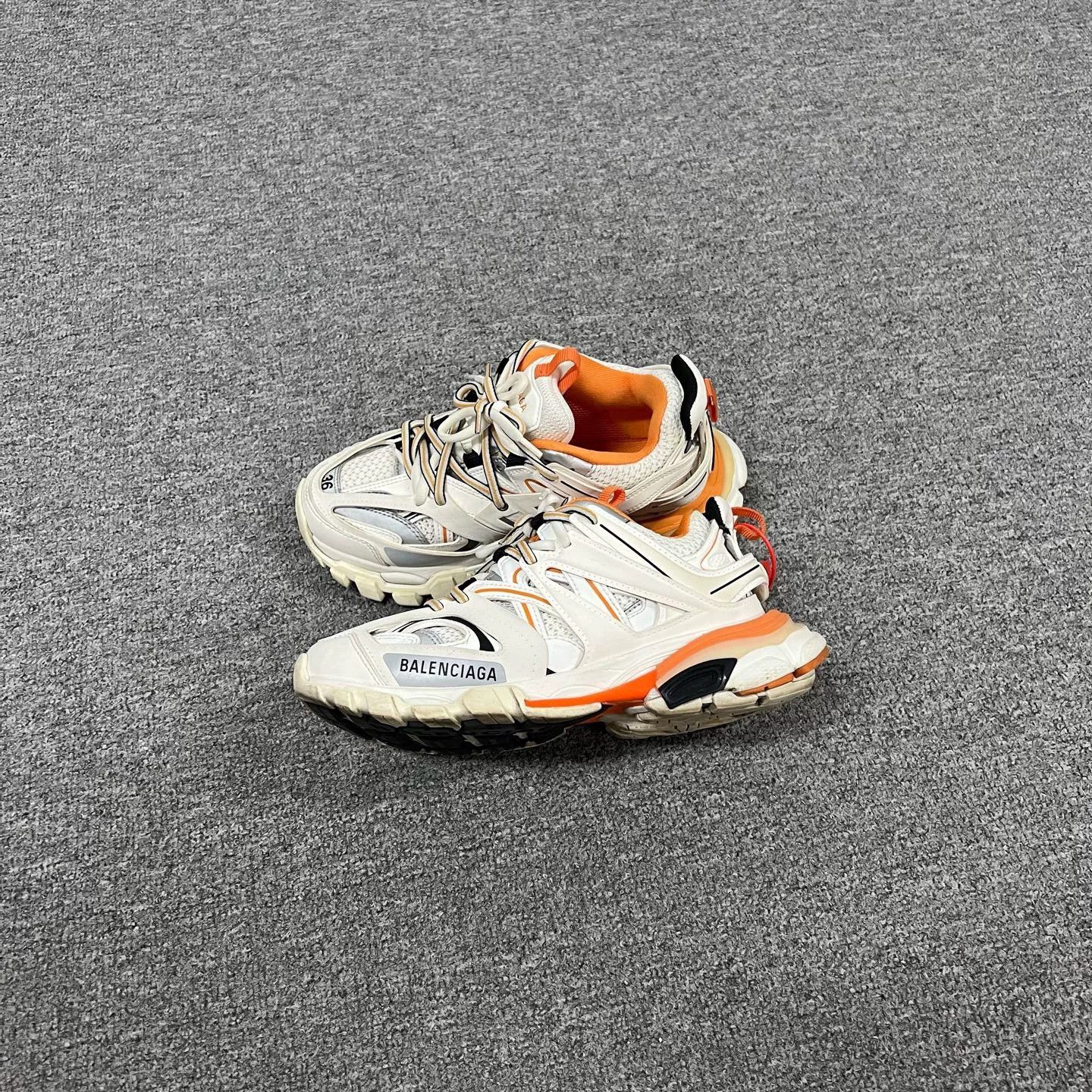 Balenciaga Balenciaga Track Sneakers White and Orange Size US 5 / EU 37 - 1 Preview