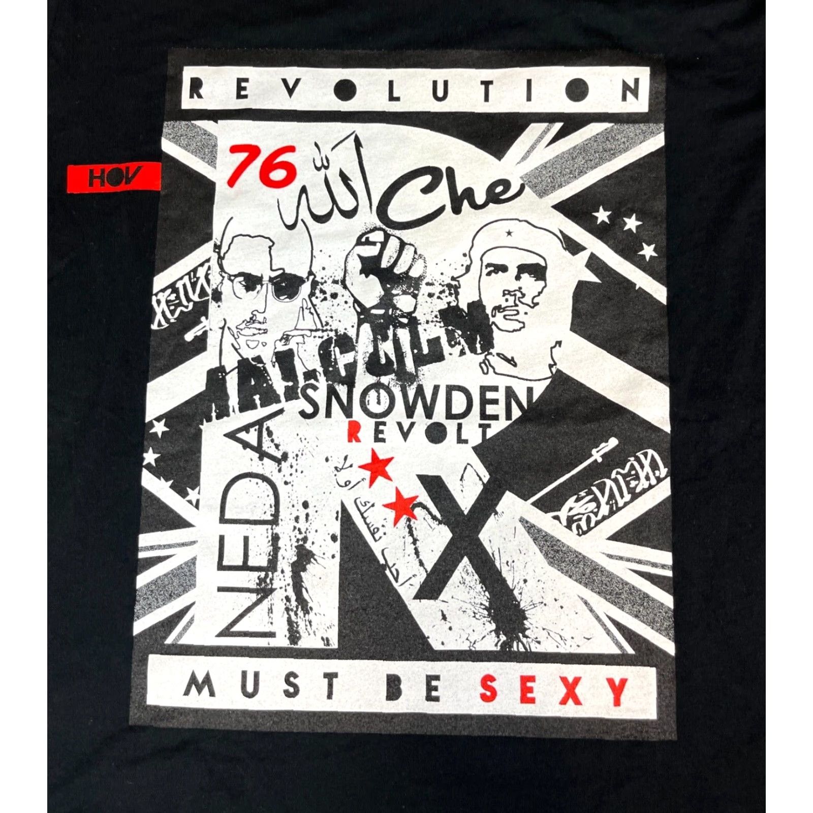 Vintage NWOT 'Revolution Must Be Sexy' T-Shirt Sz M Unbranded Unisex Adults Short Sleeve Crew Neck Black 100% Cotton Graphic Print 90s Style Mens Womens Size US M / EU 48-50 / 2 - 3 Thumbnail