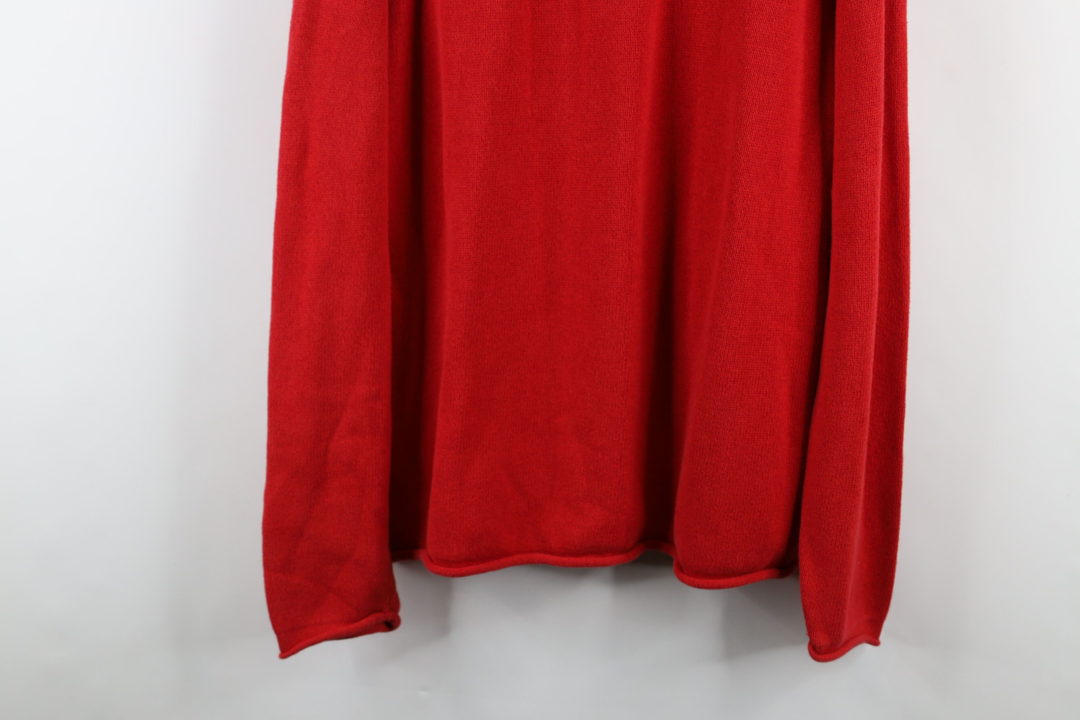 Tommy Hilfiger × Vintage Vintage 90s Tommy Hilfiger Cotton Marled Knit Sweater Red Size US L / EU 52-54 / 3 - 10 Thumbnail
