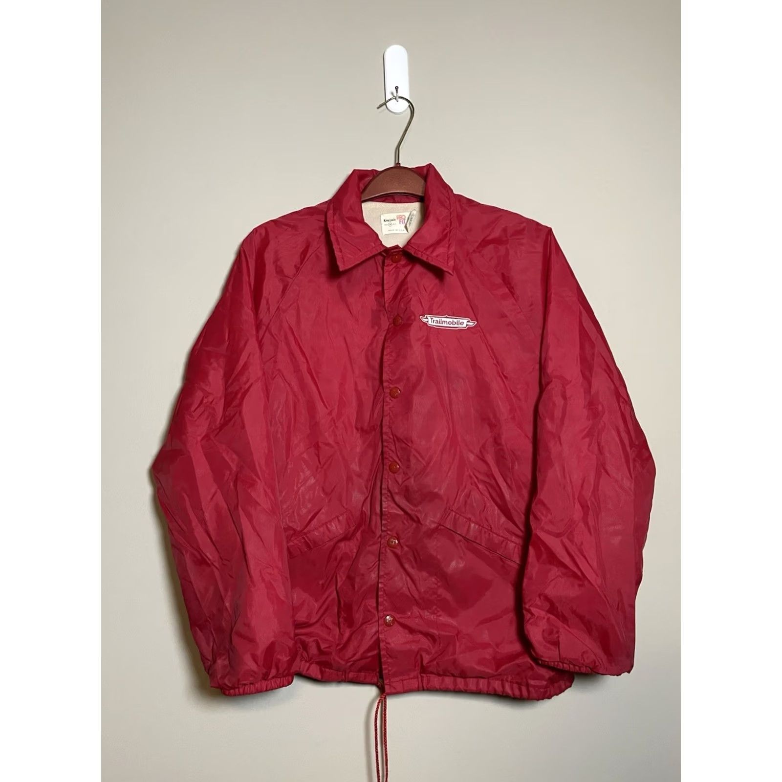 Vintage VINTAGE King Louie Pro Fit Trail Mobile Nylon Jacket Shirt Mens M Red 90s Logo Cotton Lining Satin Size US M / EU 48-50 / 2 - 2 Thumbnail