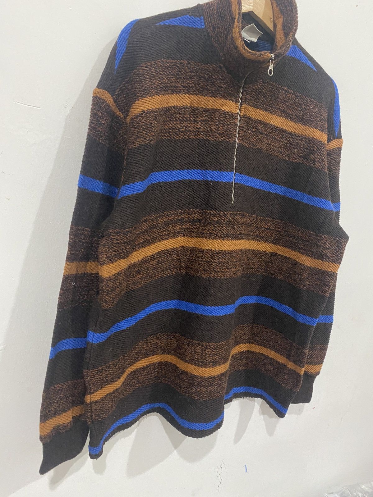 United Colors Of Benetton United Colour Of Benetton Sweater Half Zipper Jacket Size US L / EU 52-54 / 3 - 3 Thumbnail