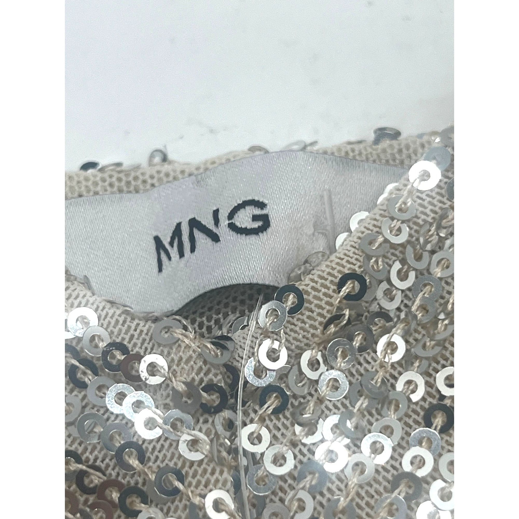Mango Mango Xlenjuel Sequin Cami Top, Champagne, Sz. M Size M / US 6-8 / IT 42-44 - 7 Thumbnail