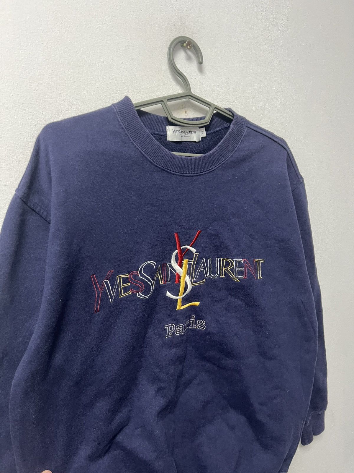 Yves Saint Laurent Vintage Yves Saint Laurent Sweatshirt Size US M / EU 48-50 / 2 - 2 Thumbnail