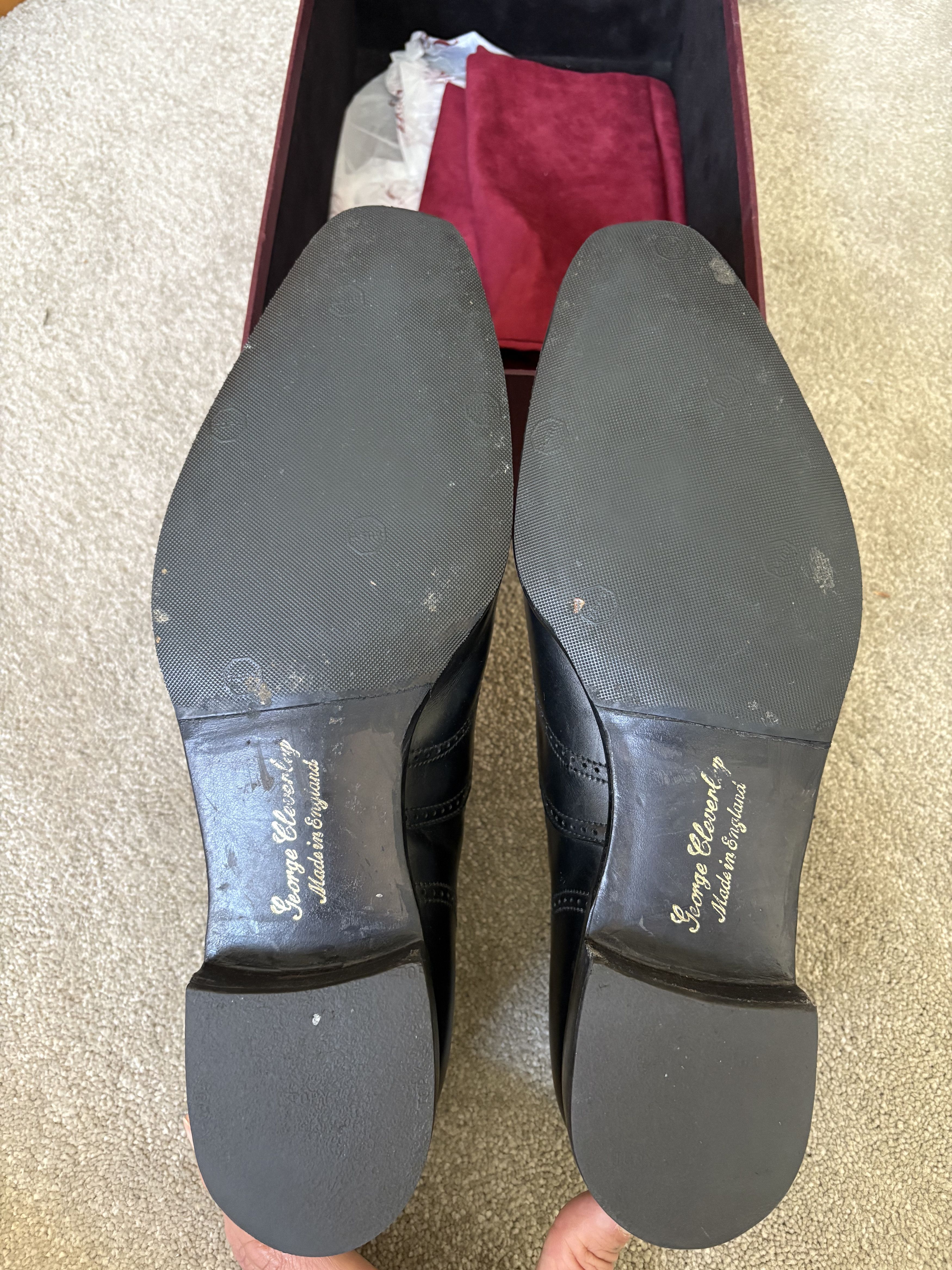 George Cleverley George Cleverly Winston UK10 black calf leather Size US 11 / EU 44 - 5 Thumbnail