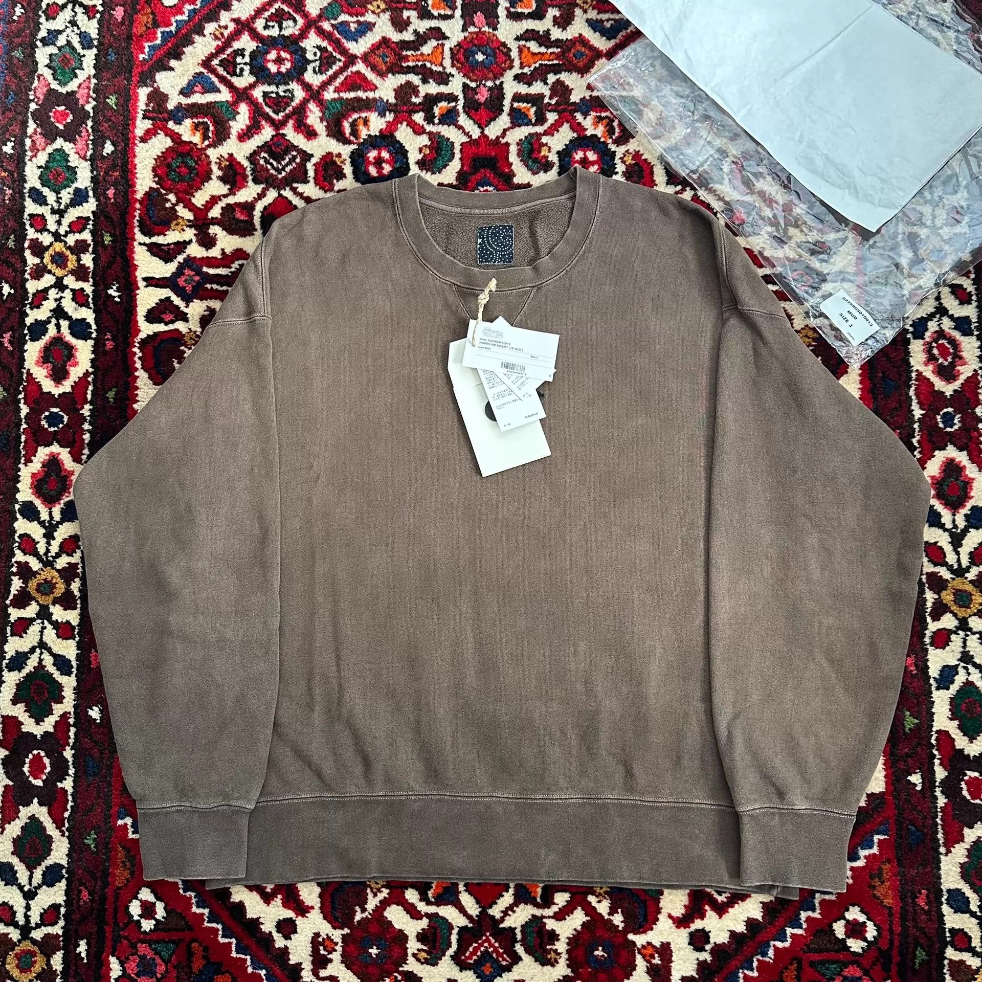 visvim 25AW ICT JUMBO SB LS sweat N.D.3 MUD