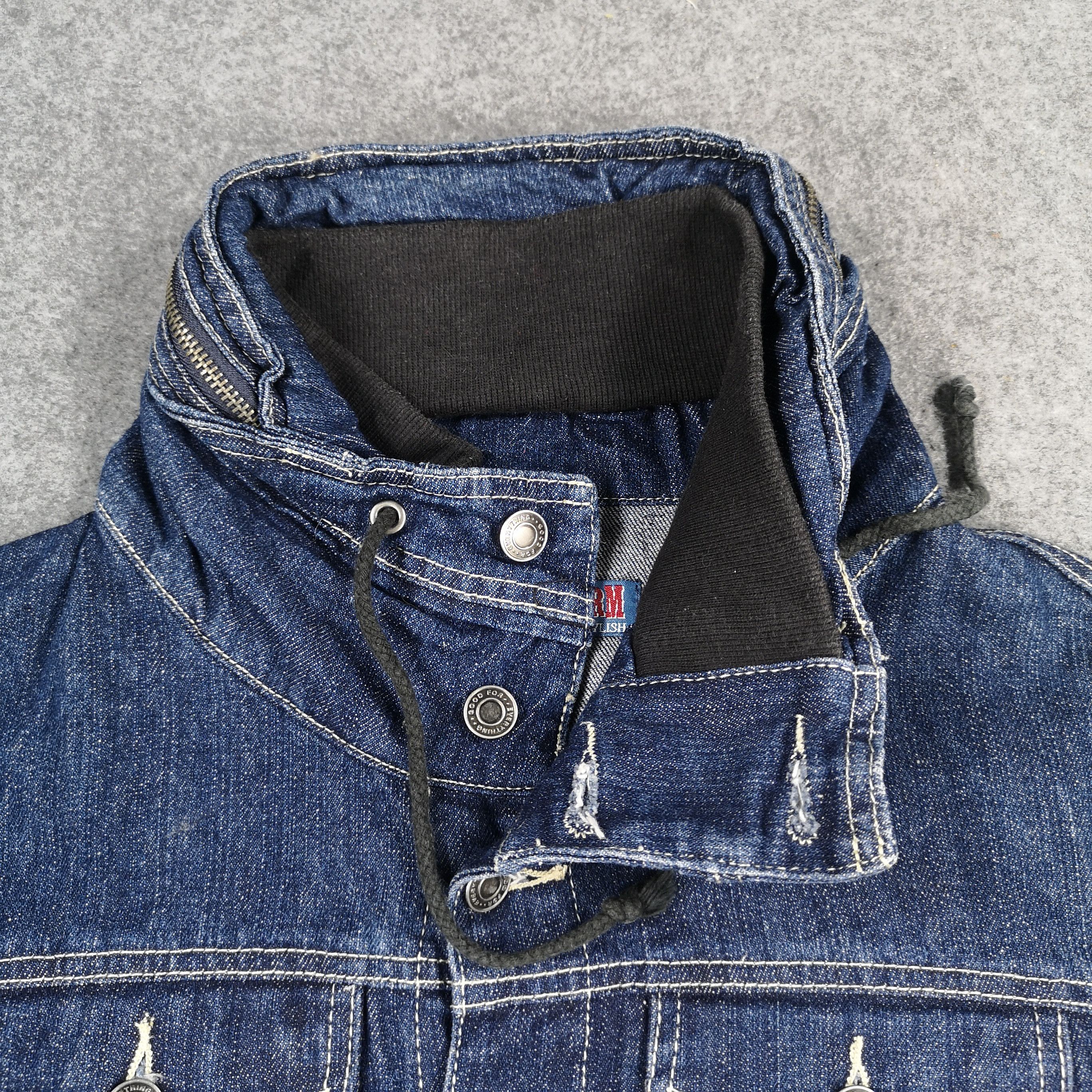 Japanese Brand Japanese Brand Jungle Storm Blue Denim Trucker Jacket Size US M / EU 48-50 / 2 - 6 Thumbnail