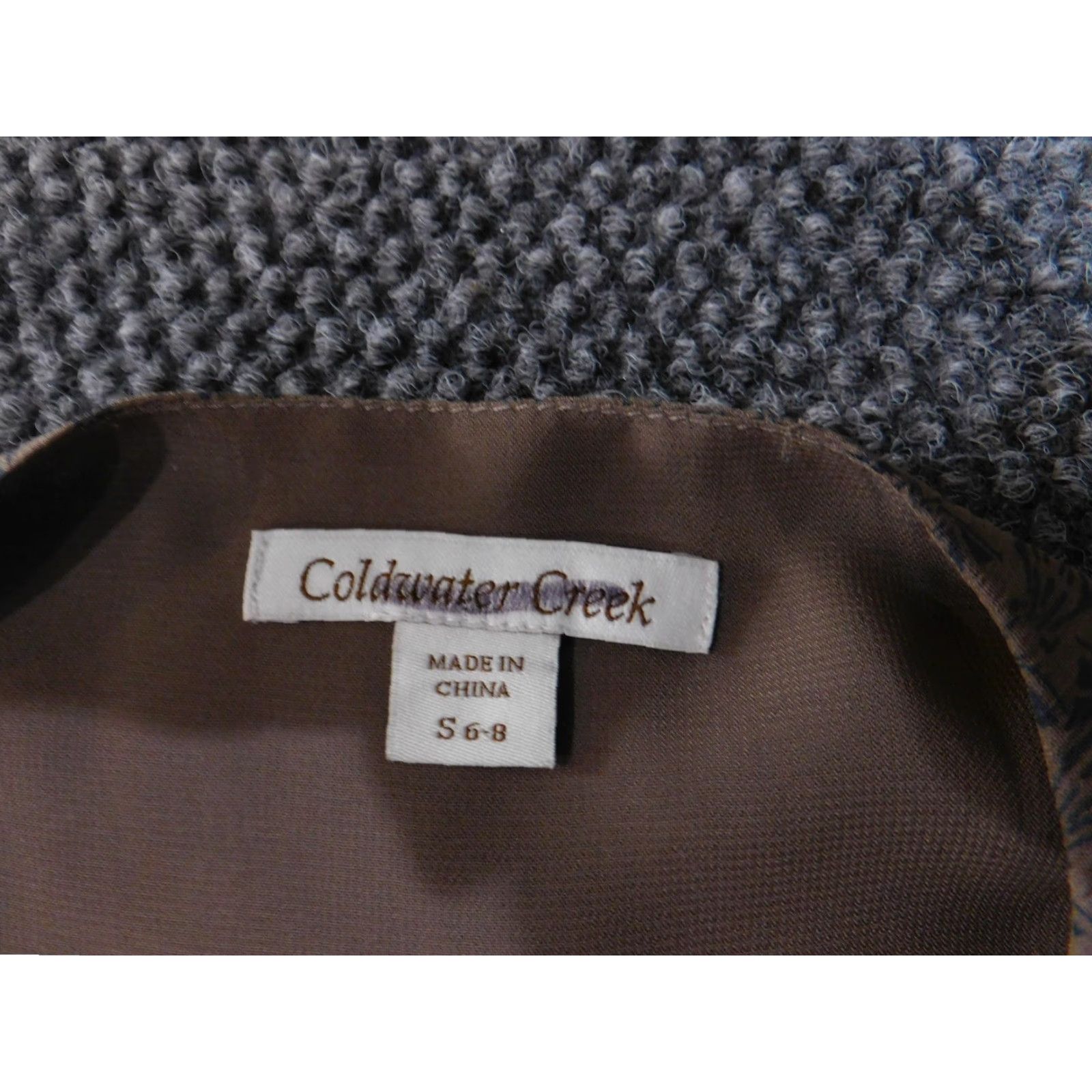 Coldwater Creek Coldwater Creek Blouse Womens Small 6 8 Brown Sheer Long Sleeve Patterned Top Geometric Size S / US 4 / IT 40 - 7 Thumbnail