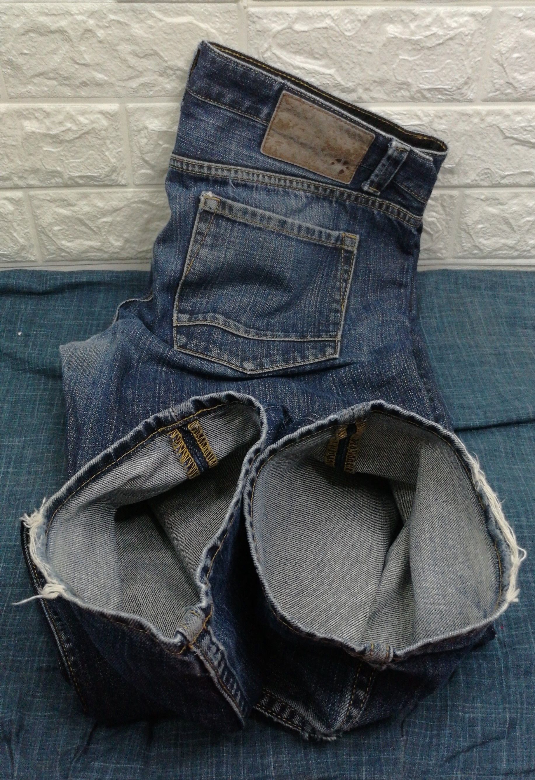 Japanese Brand Vintage Japanese Brand Kenji Straight Cut Blue Wash Jeans Size US 36 / EU 52 - 13 Thumbnail