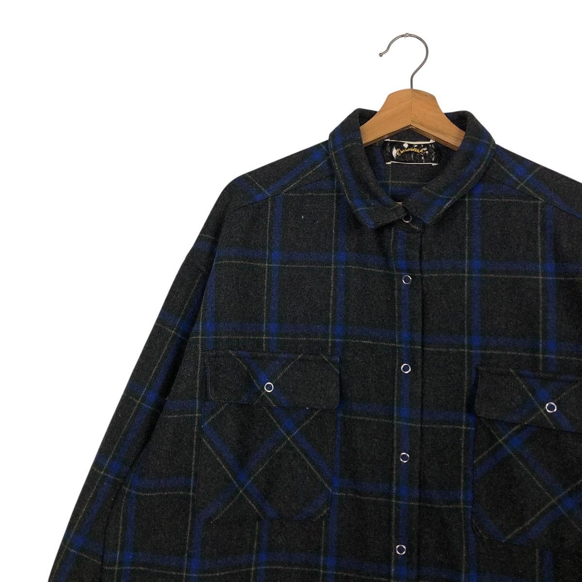 Japanese Brand × Vintage 📌Vintage Chore Worker Flannel Jacket Tartan Issey Miyake Size US M / EU 48-50 / 2 - 8 Thumbnail